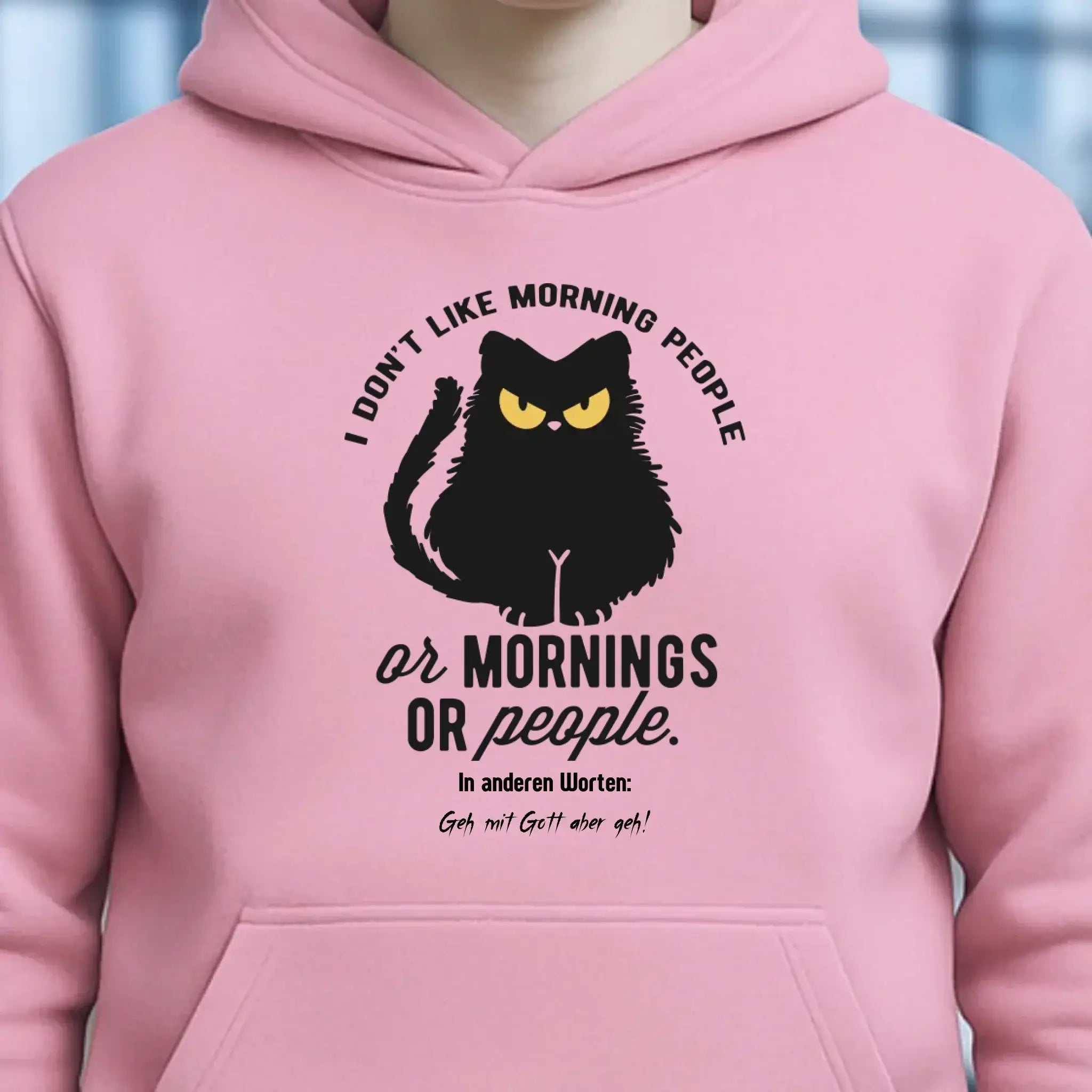 MORNING PEOPLE CAT • Katze • Unisex Premium Hoodie XS-5XL aus Bio-Baumwolle für Damen & Herren • Exklusivdesign • personalisiert