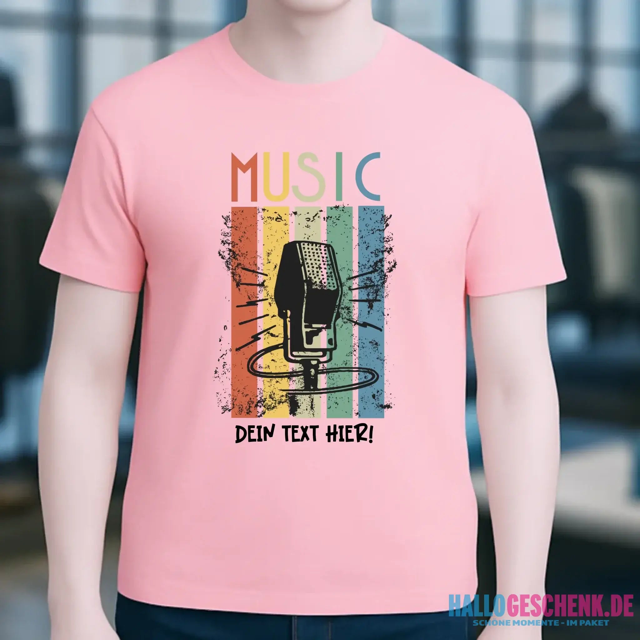 Music • Sing • Mic • Unisex Premium T-Shirt XS-5XL aus Bio-Baumwolle für Herren & Damen • personalisiert • Motivprodukt