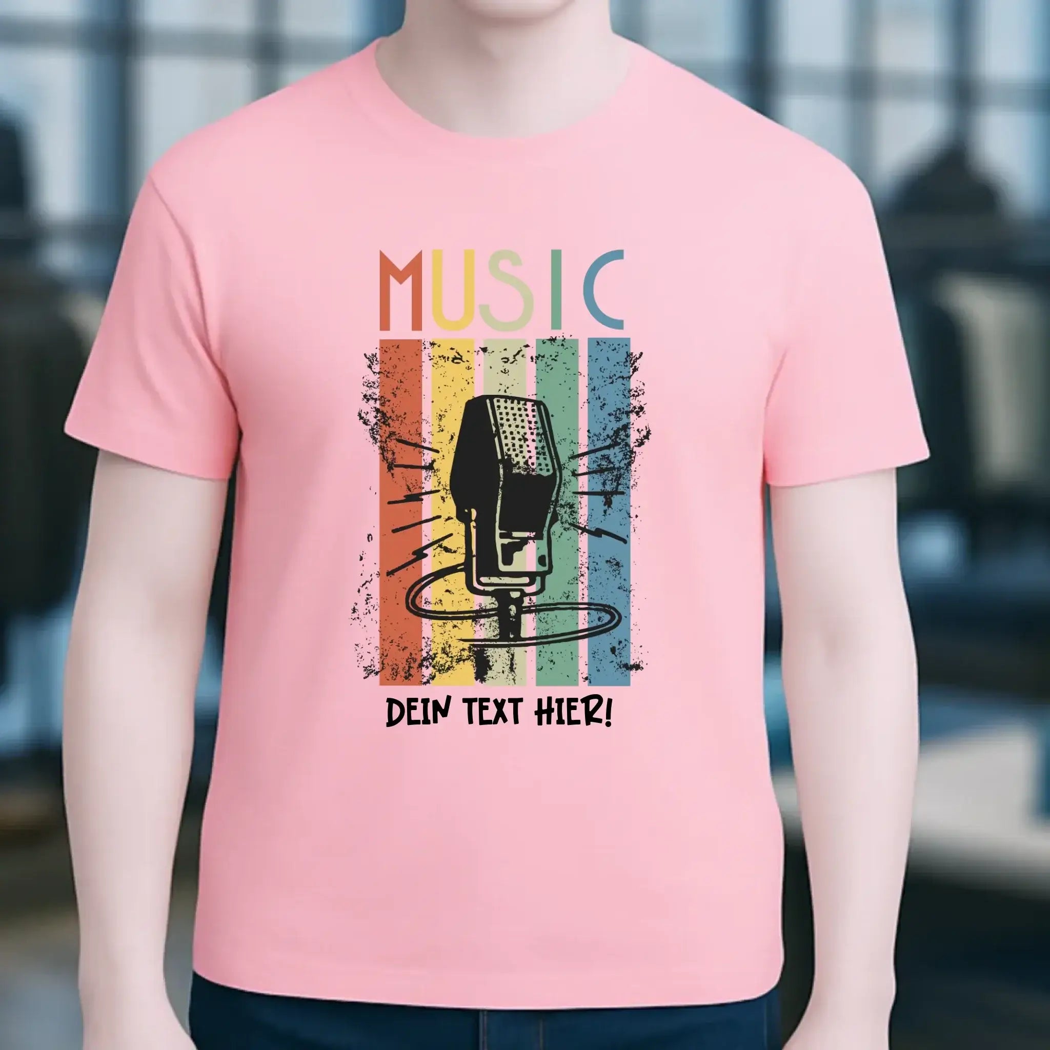 Music • Sing • Mic • Unisex Premium T-Shirt XS-5XL aus Bio-Baumwolle für Herren & Damen • personalisiert • Motivprodukt