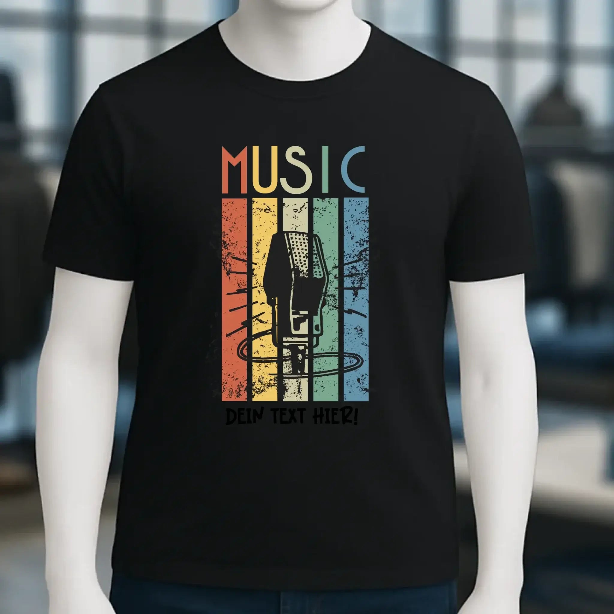 Music • Sing • Mic • Unisex Premium T-Shirt XS-5XL aus Bio-Baumwolle für Herren & Damen • personalisiert • Motivprodukt