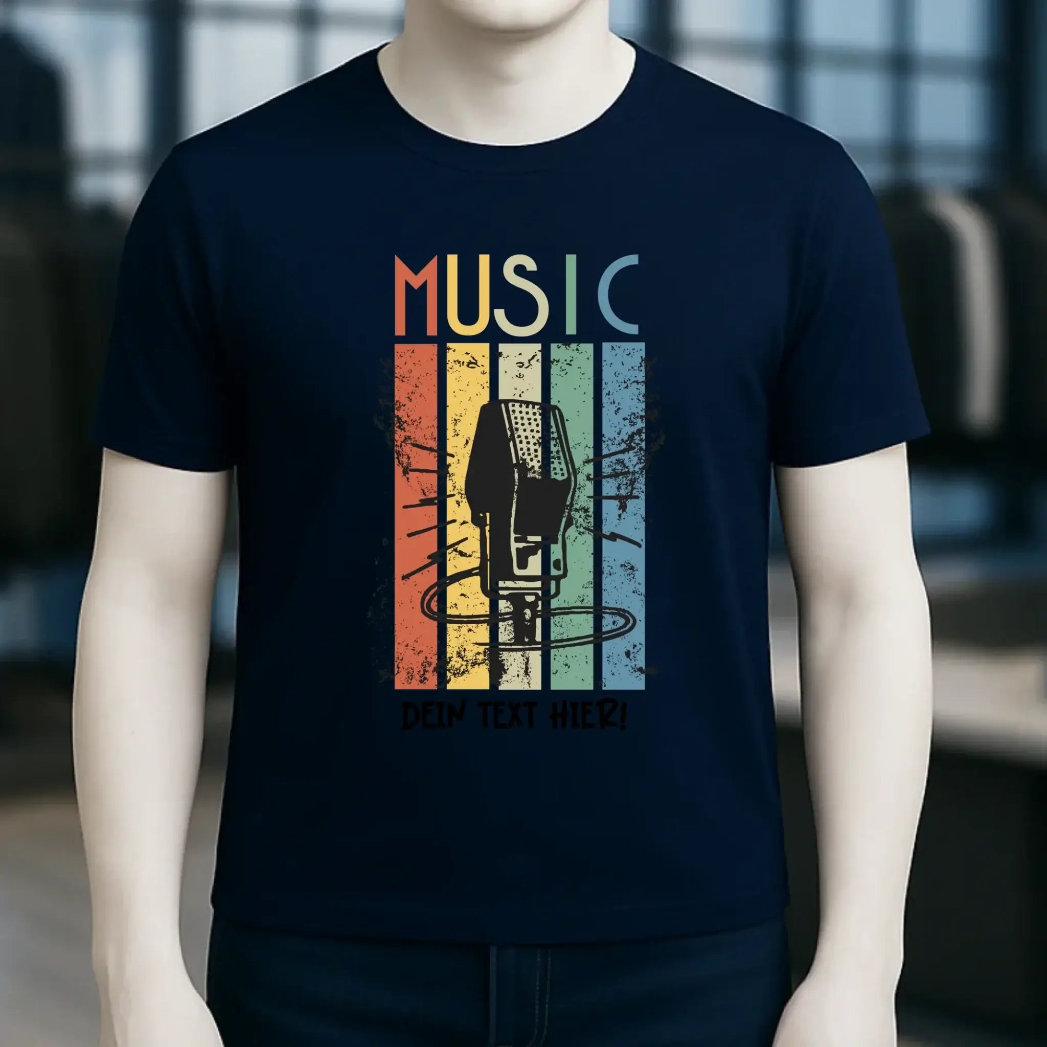 Music • Sing • Mic • Unisex Premium T-Shirt XS-5XL aus Bio-Baumwolle für Herren & Damen • personalisiert • Motivprodukt