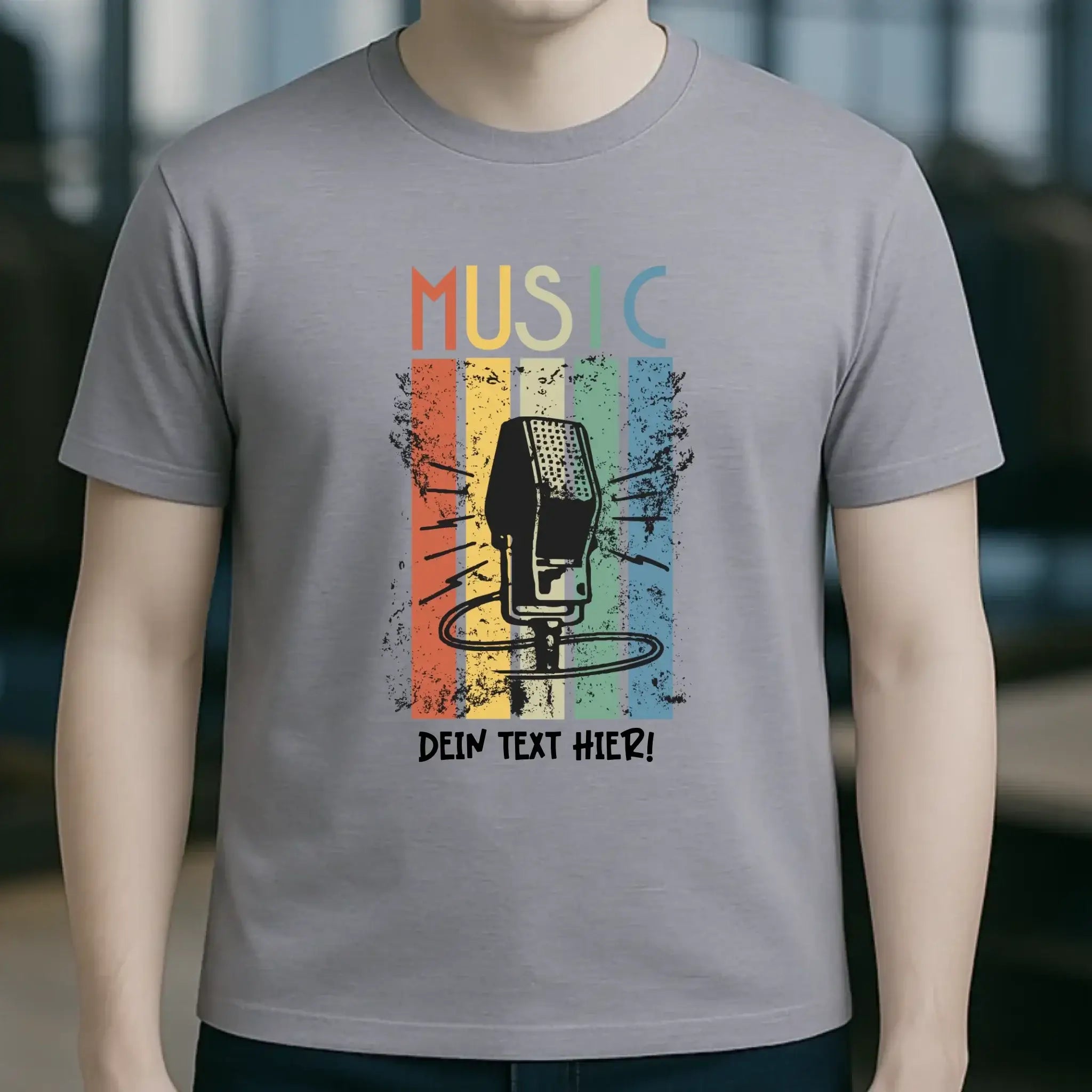 Music • Sing • Mic • Unisex Premium T-Shirt XS-5XL aus Bio-Baumwolle für Herren & Damen • personalisiert • Motivprodukt