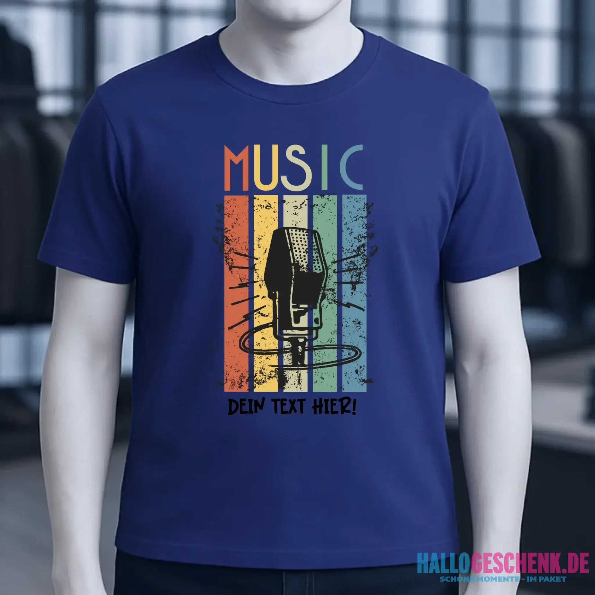 Music • Sing • Mic • Unisex Premium T-Shirt XS-5XL aus Bio-Baumwolle für Herren & Damen • personalisiert • Motivprodukt