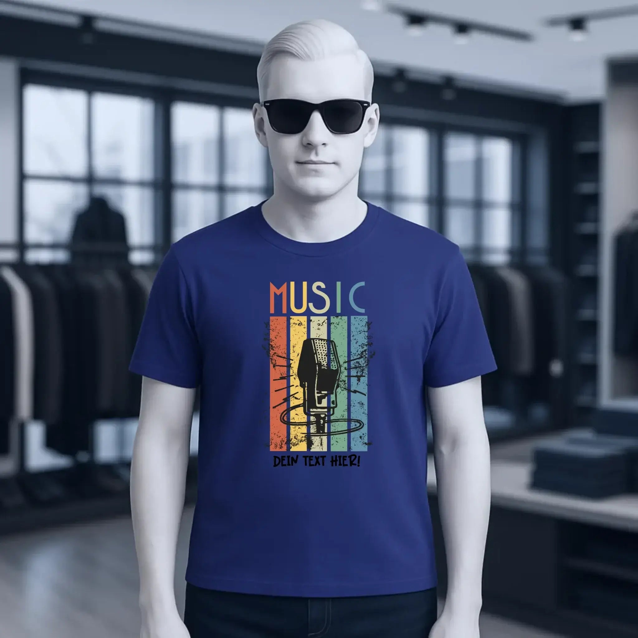 Music • Sing • Mic • Unisex Premium T-Shirt XS-5XL aus Bio-Baumwolle für Herren & Damen • personalisiert • Motivprodukt