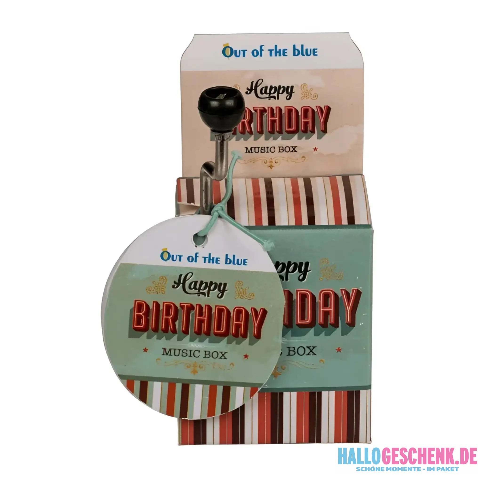 Musikbox zum Geburtstag • Happy Birthday • ca. 4 x 5 cm Spieluhr
