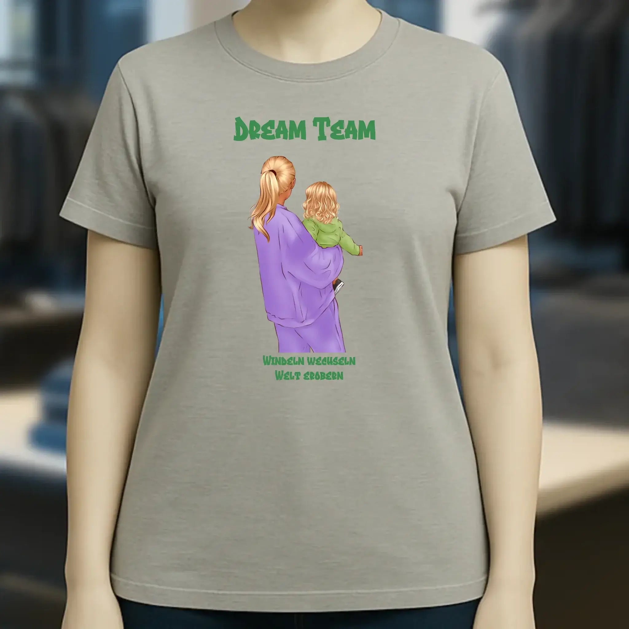 Mutter & Baby Designer personalisierbar - Ladies Premium T-Shirt XS-2XL aus Bio-Baumwolle für Damen