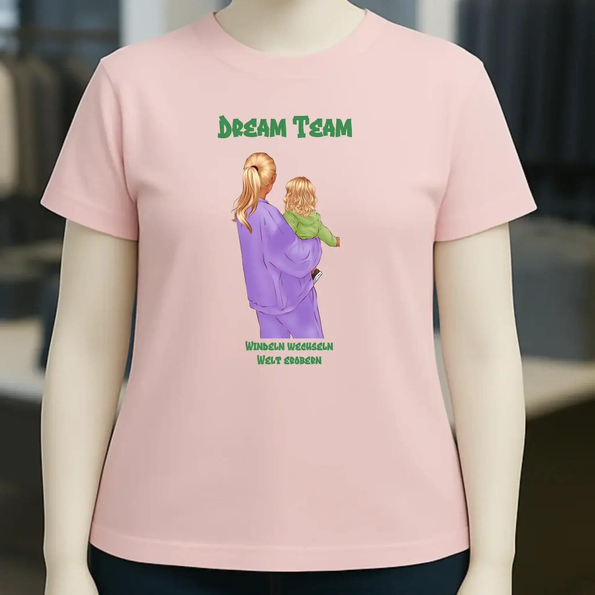 Mutter & Baby Designer personalisierbar - Ladies Premium T-Shirt XS-2XL aus Bio-Baumwolle für Damen