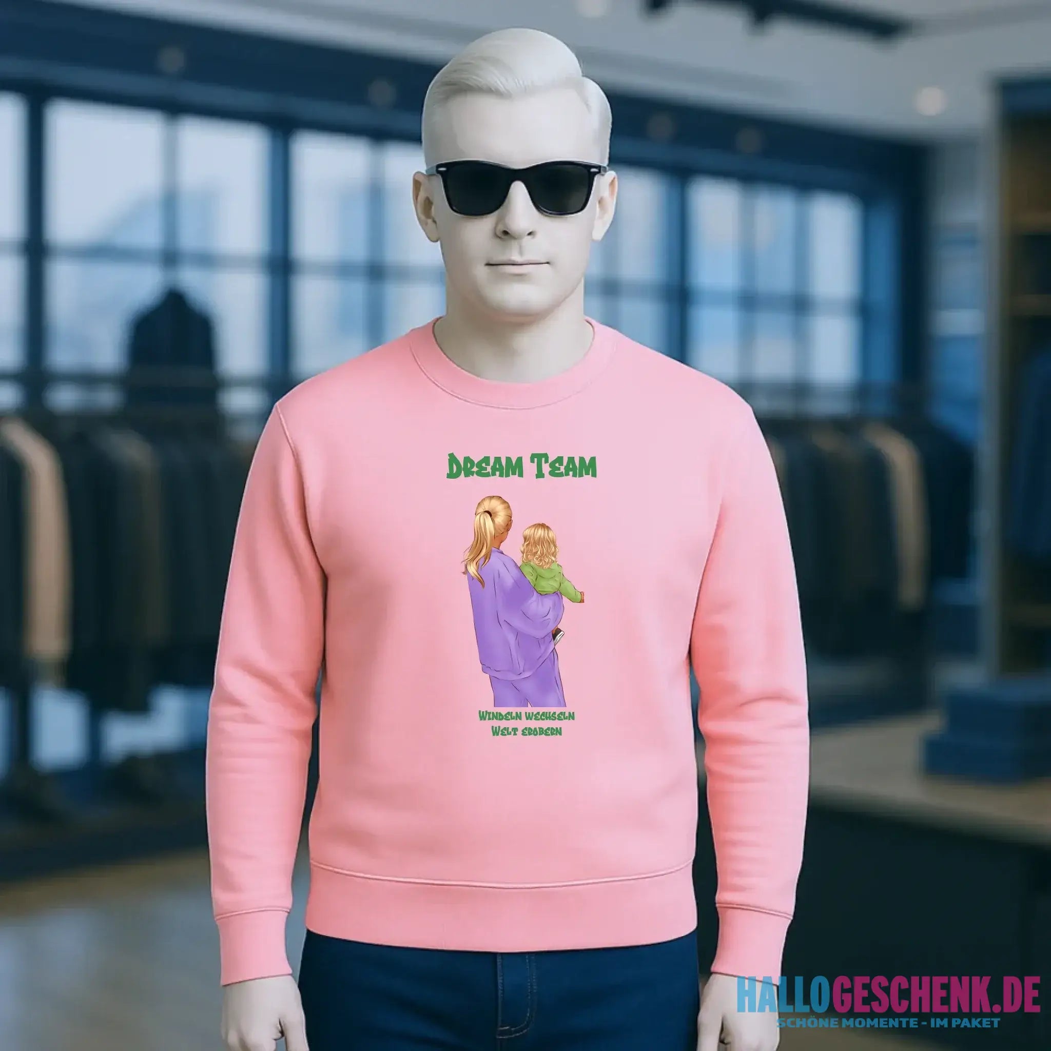 Mutter & Baby Designer • Unisex Sweatshirt Bio-Baumwolle für Damen und Herren • personalisiert