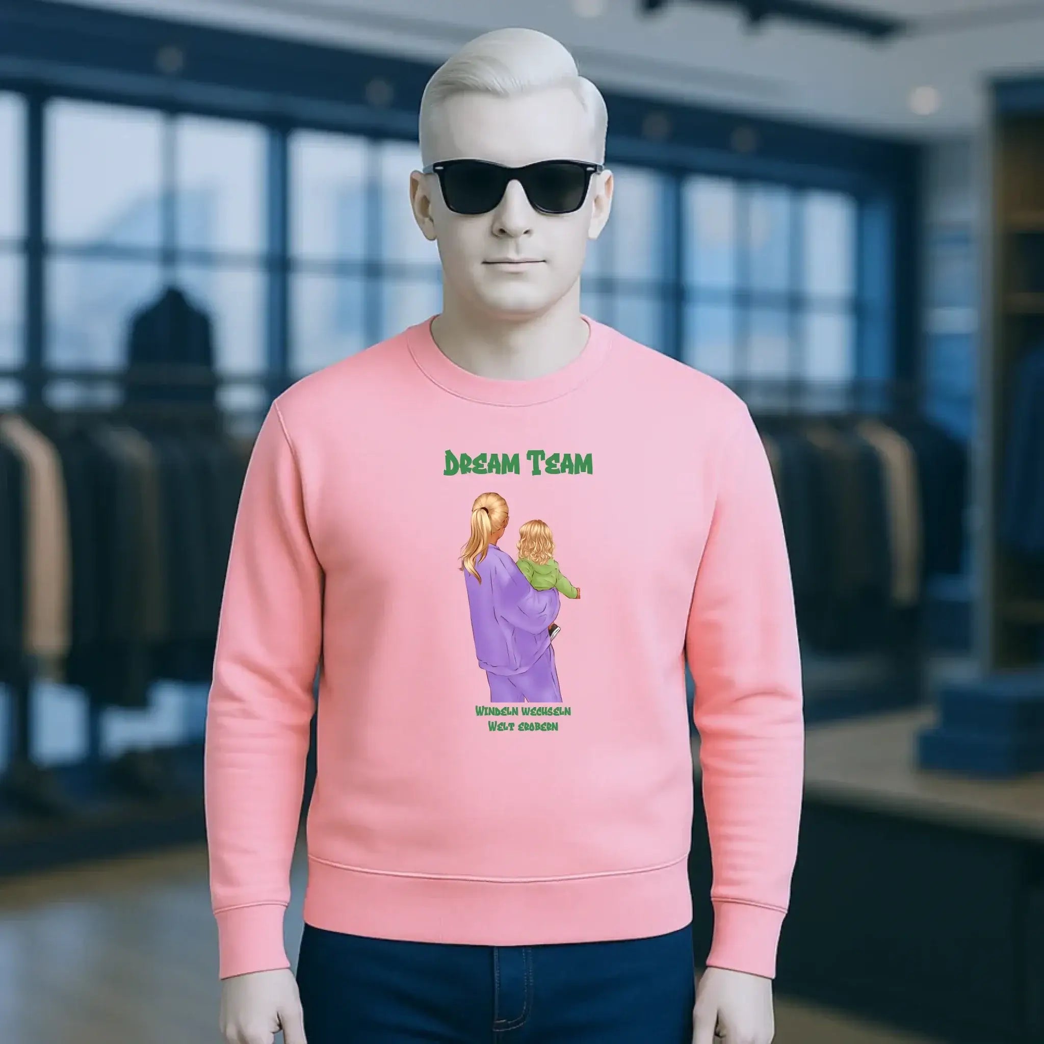 Mutter & Baby Designer • Unisex Sweatshirt Bio-Baumwolle für Damen und Herren • personalisiert