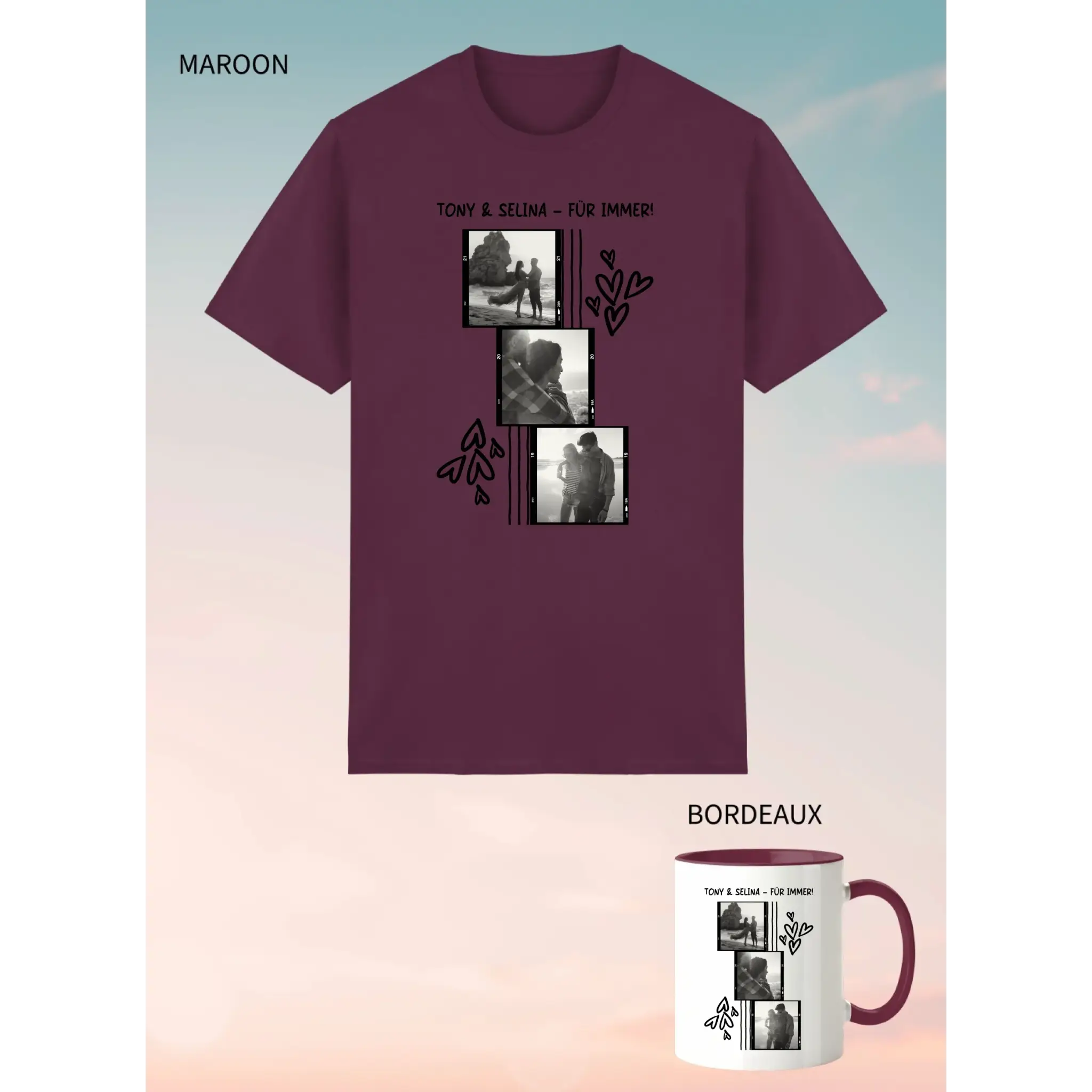 2er Geschenkset Maroon