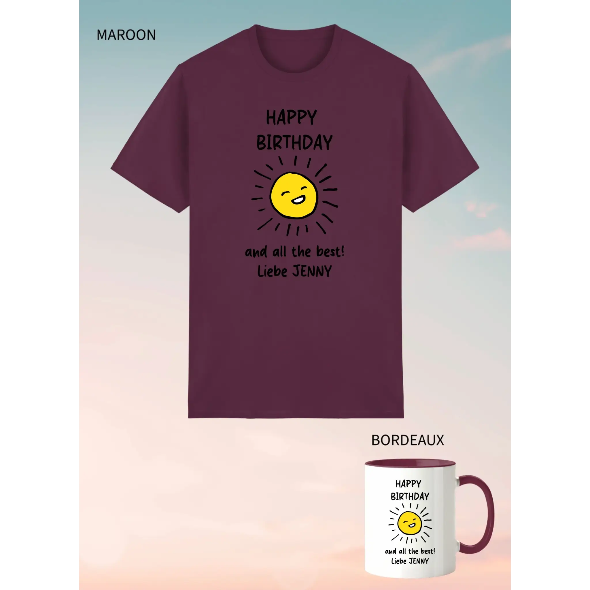2er Geschenkset Maroon