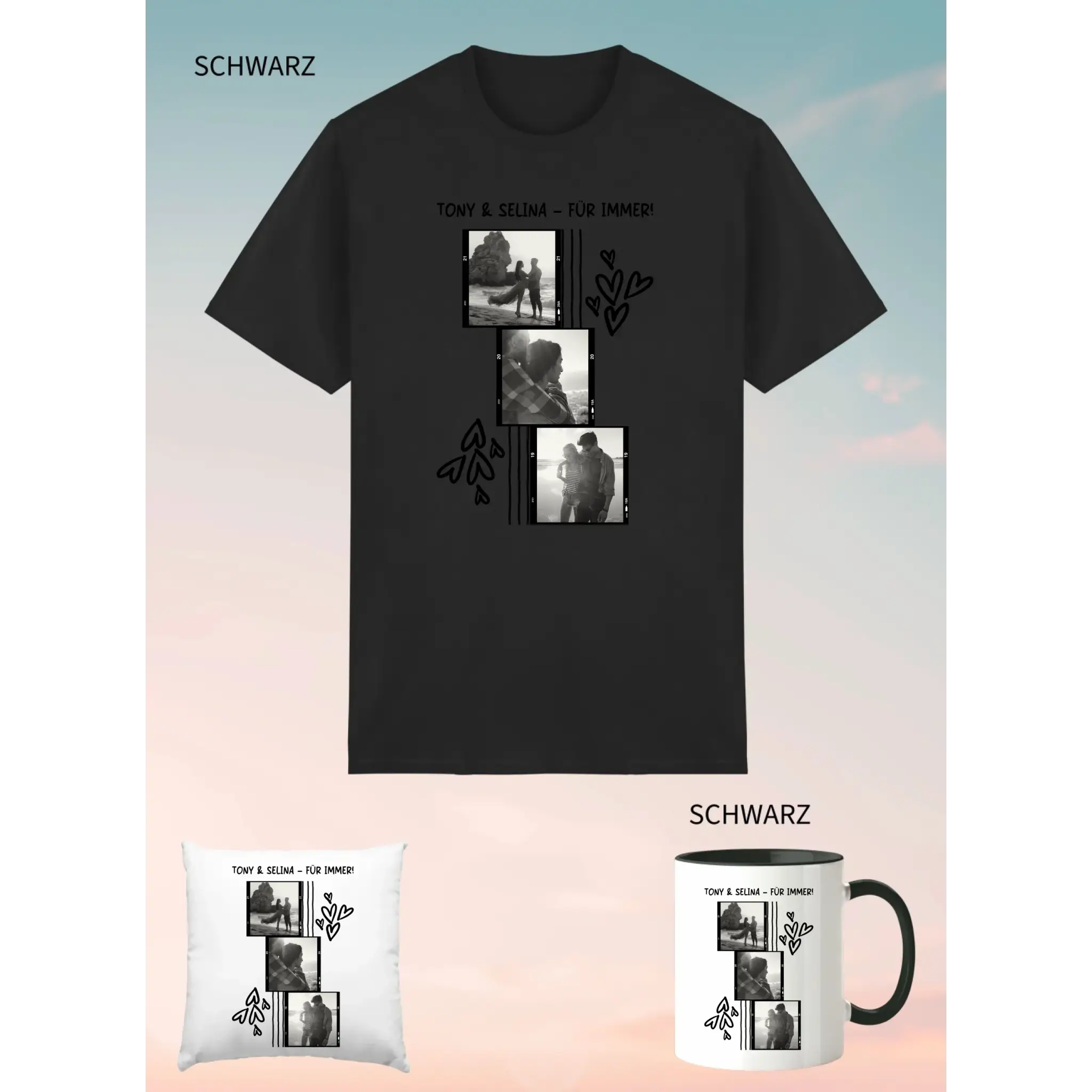 3er Geschenkset Schwarz