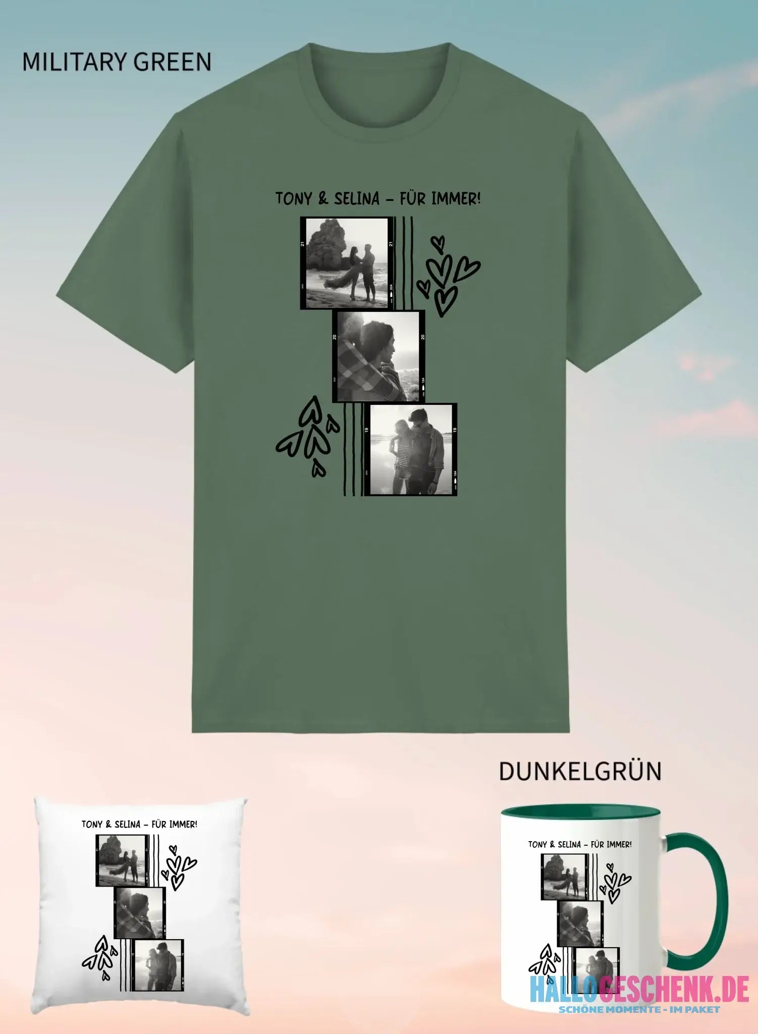 3er Geschenkset Military Green