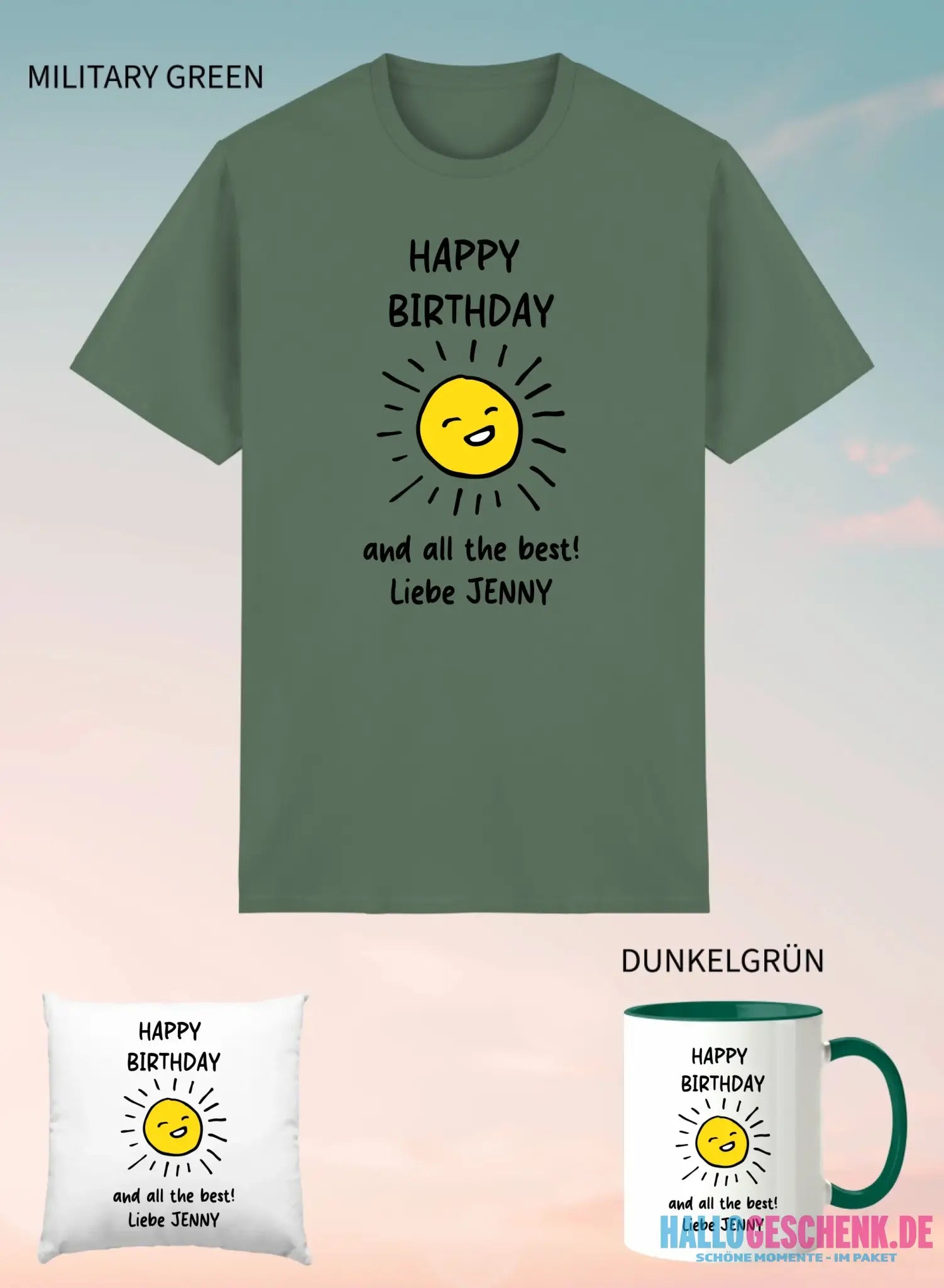 3er Geschenkset Military Green