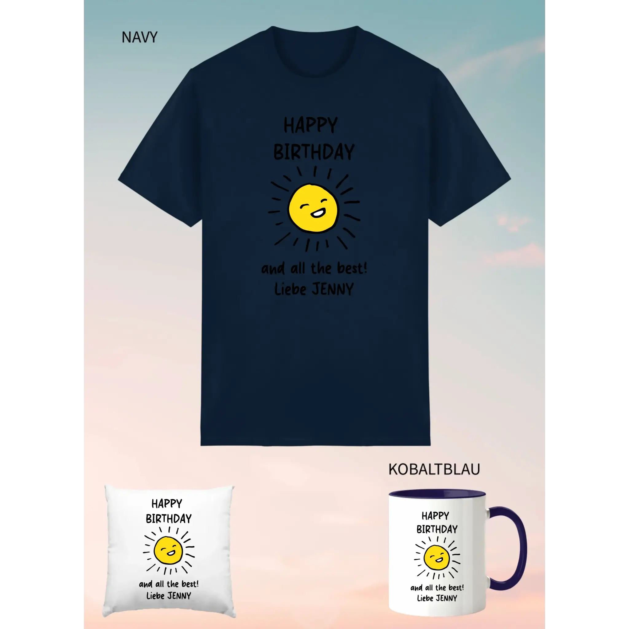3er Geschenkset Navy