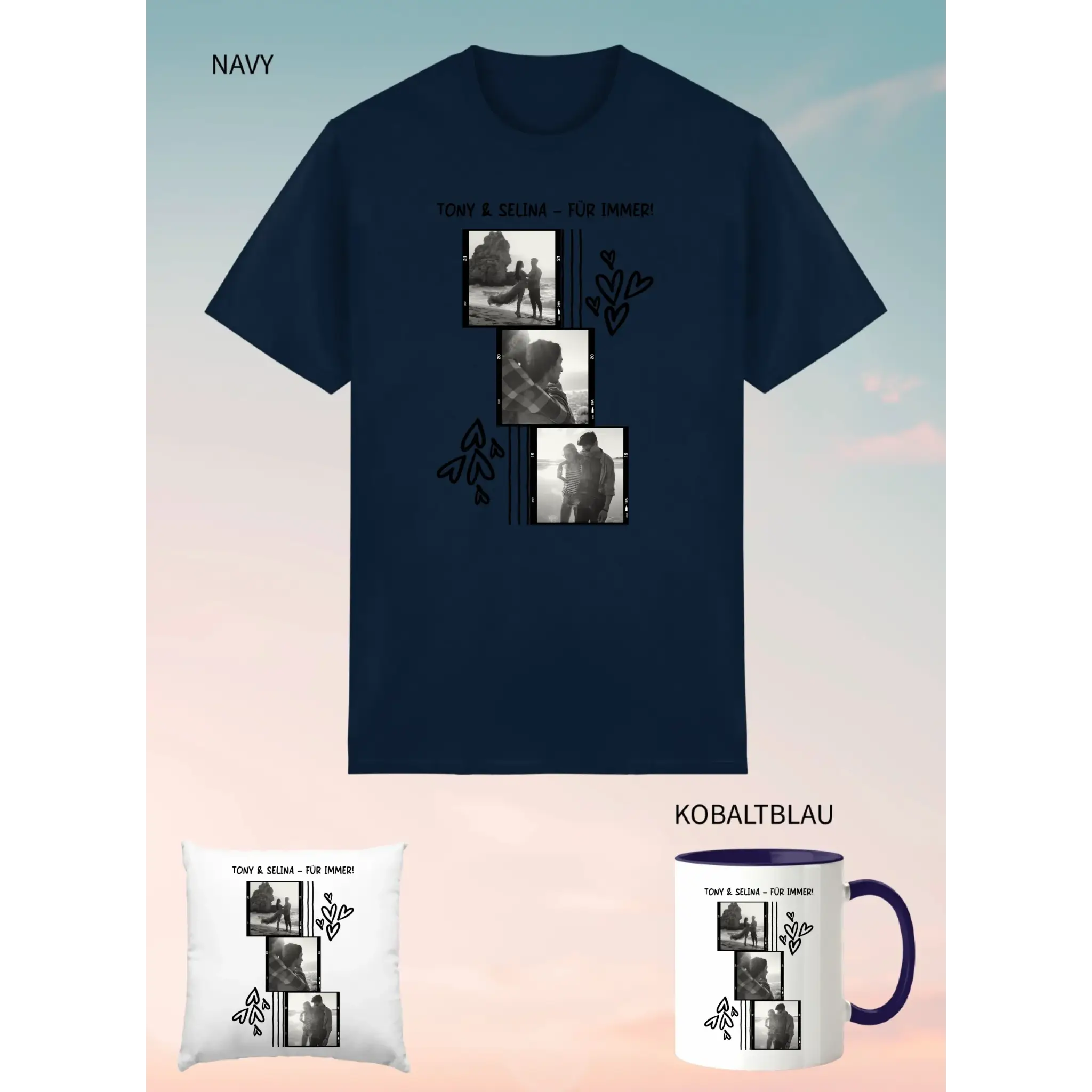 3er Geschenkset Navy
