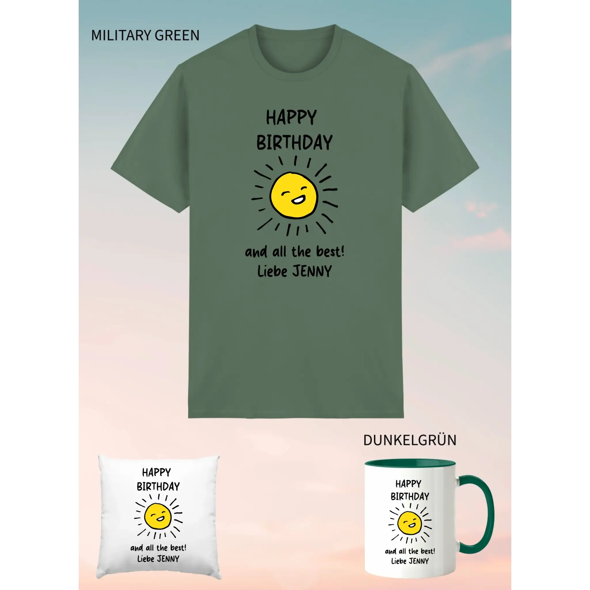 3er Geschenkset Military Green
