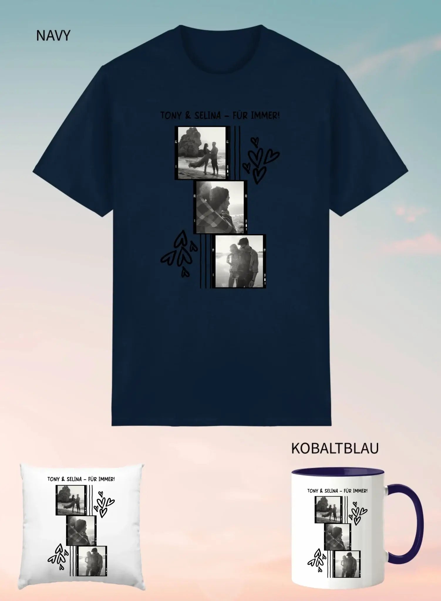 3er Geschenkset Navy