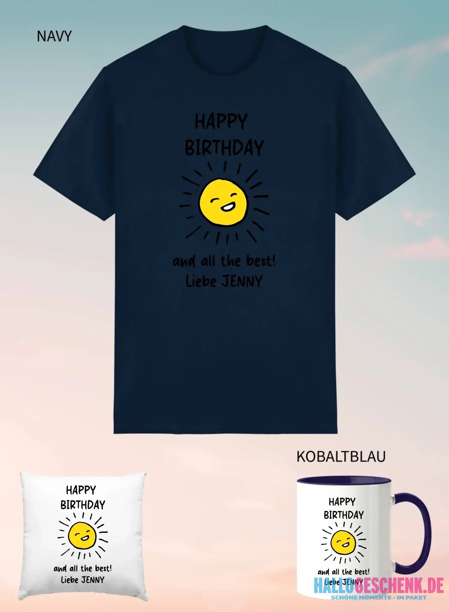 3er Geschenkset Navy