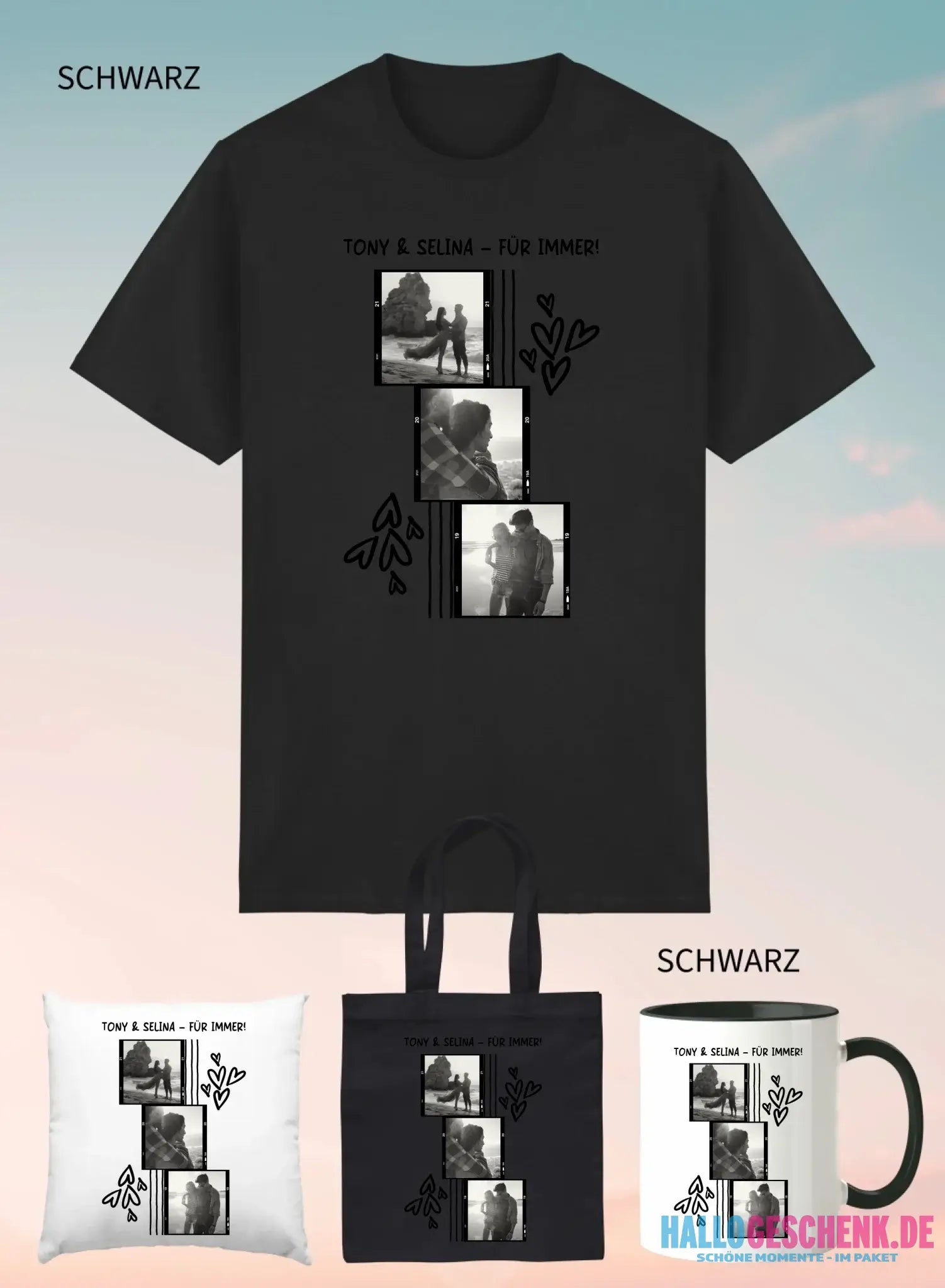 4er Geschenkset Schwarz