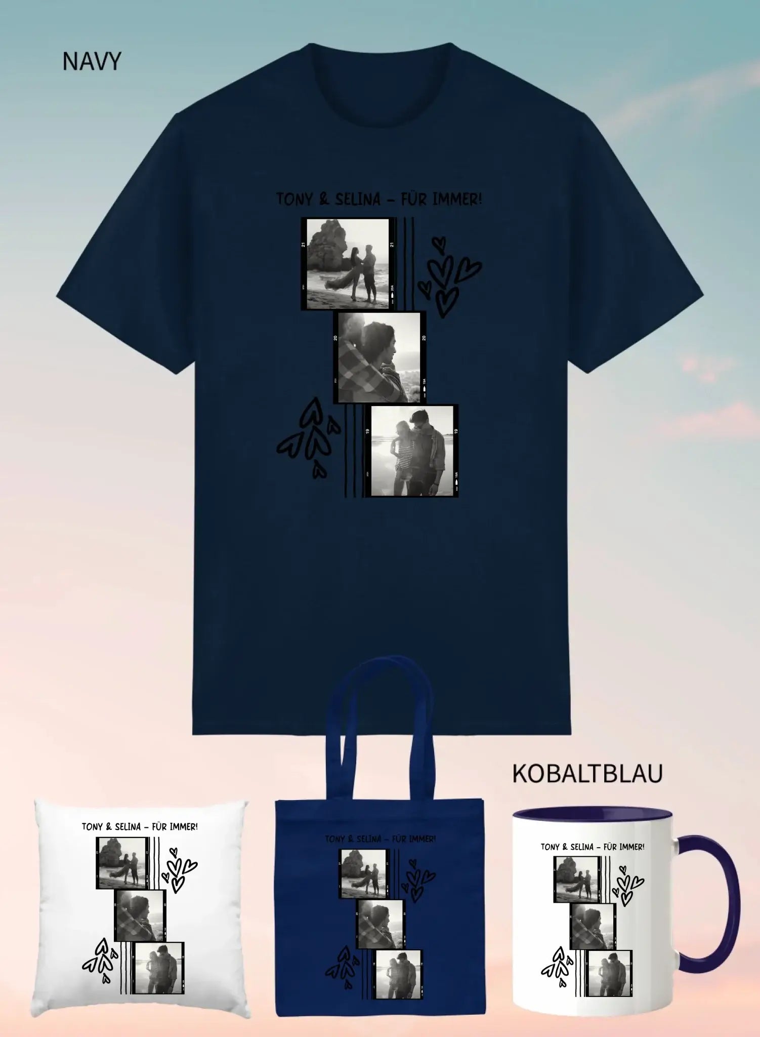 4er Geschenkset Navy