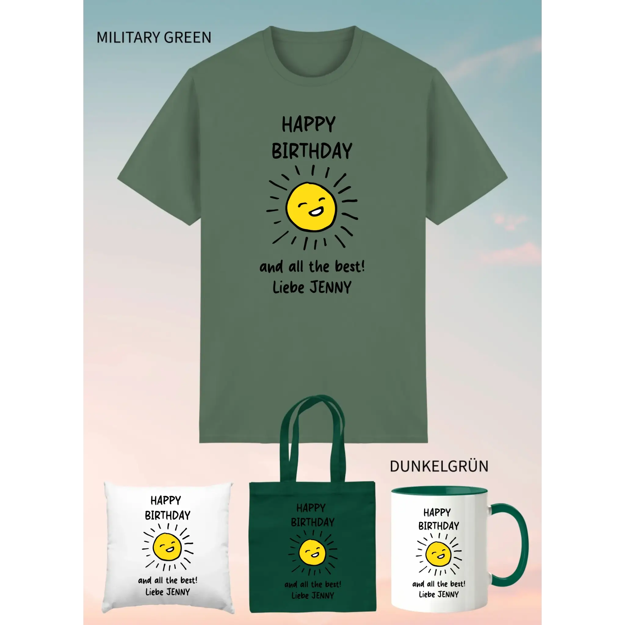 4er Geschenkset Military Green