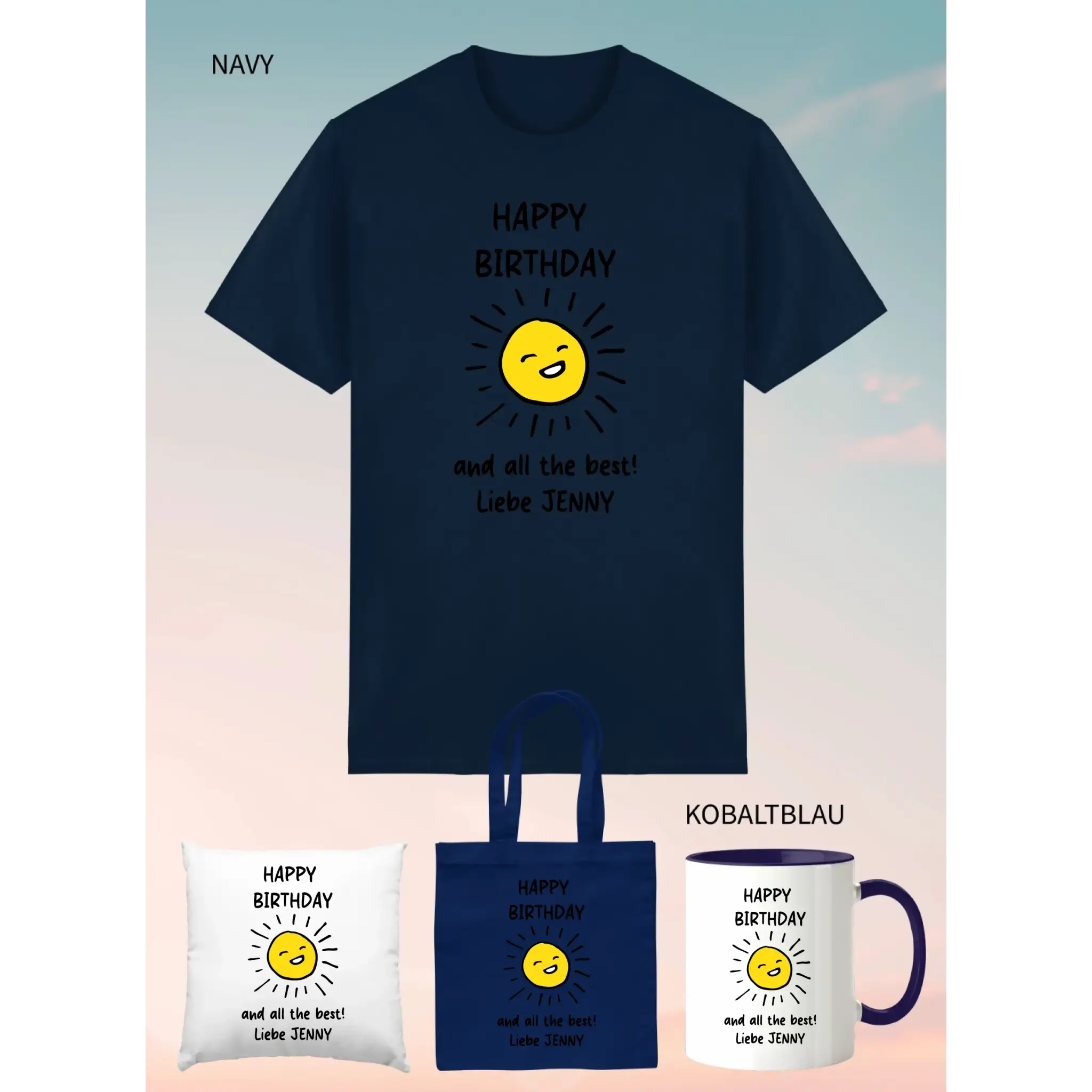 4er Geschenkset Navy