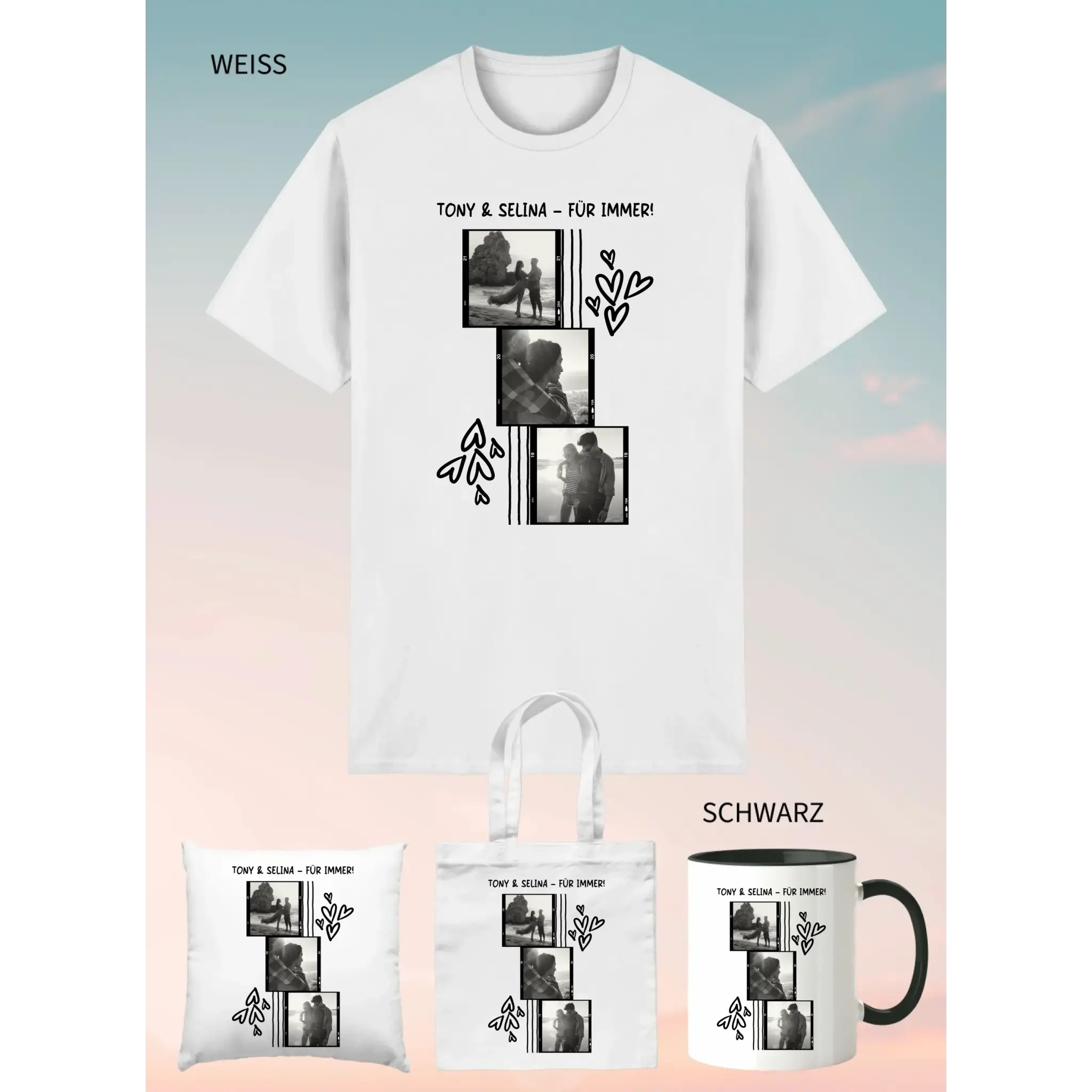 4er Geschenkset Weiss