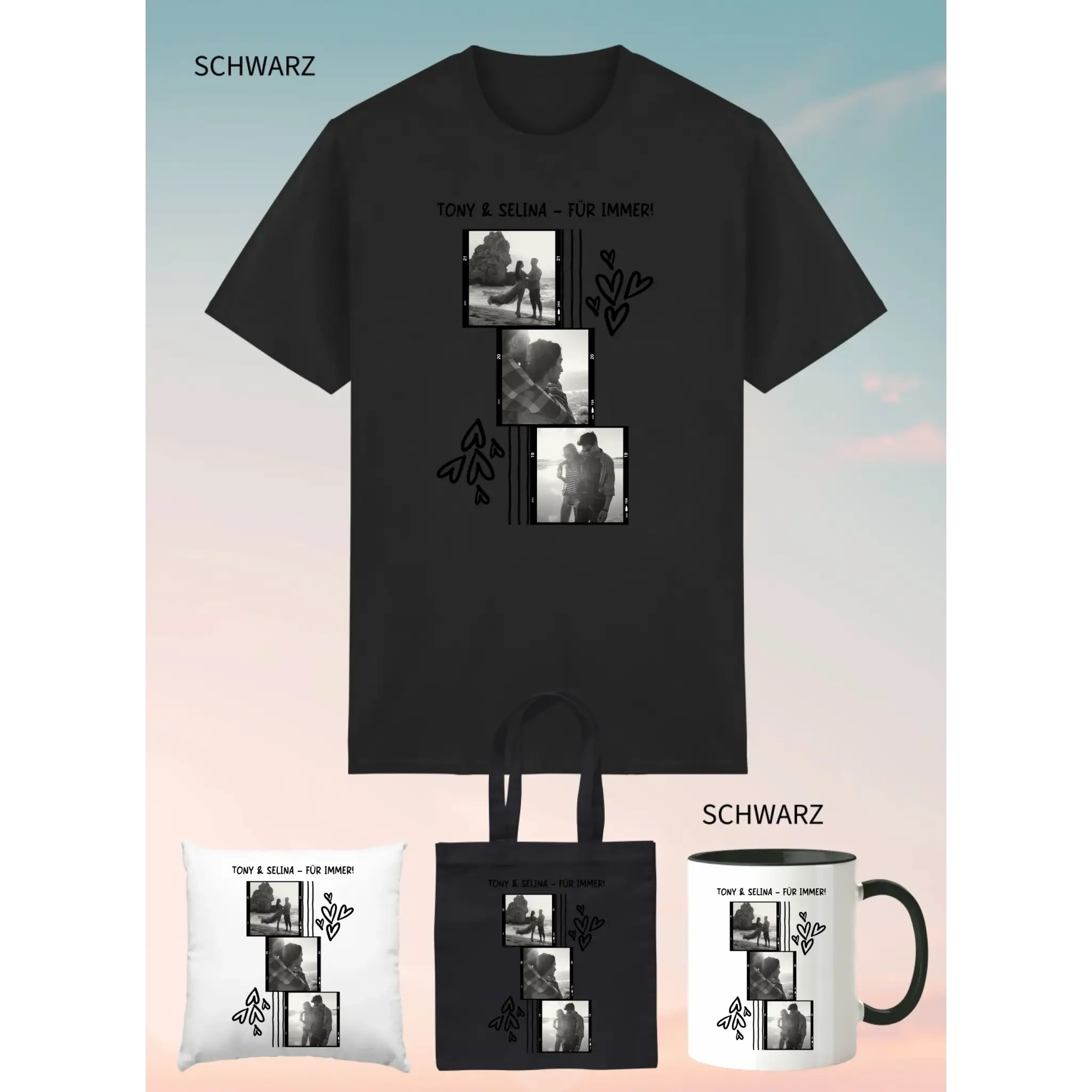 4er Geschenkset Schwarz