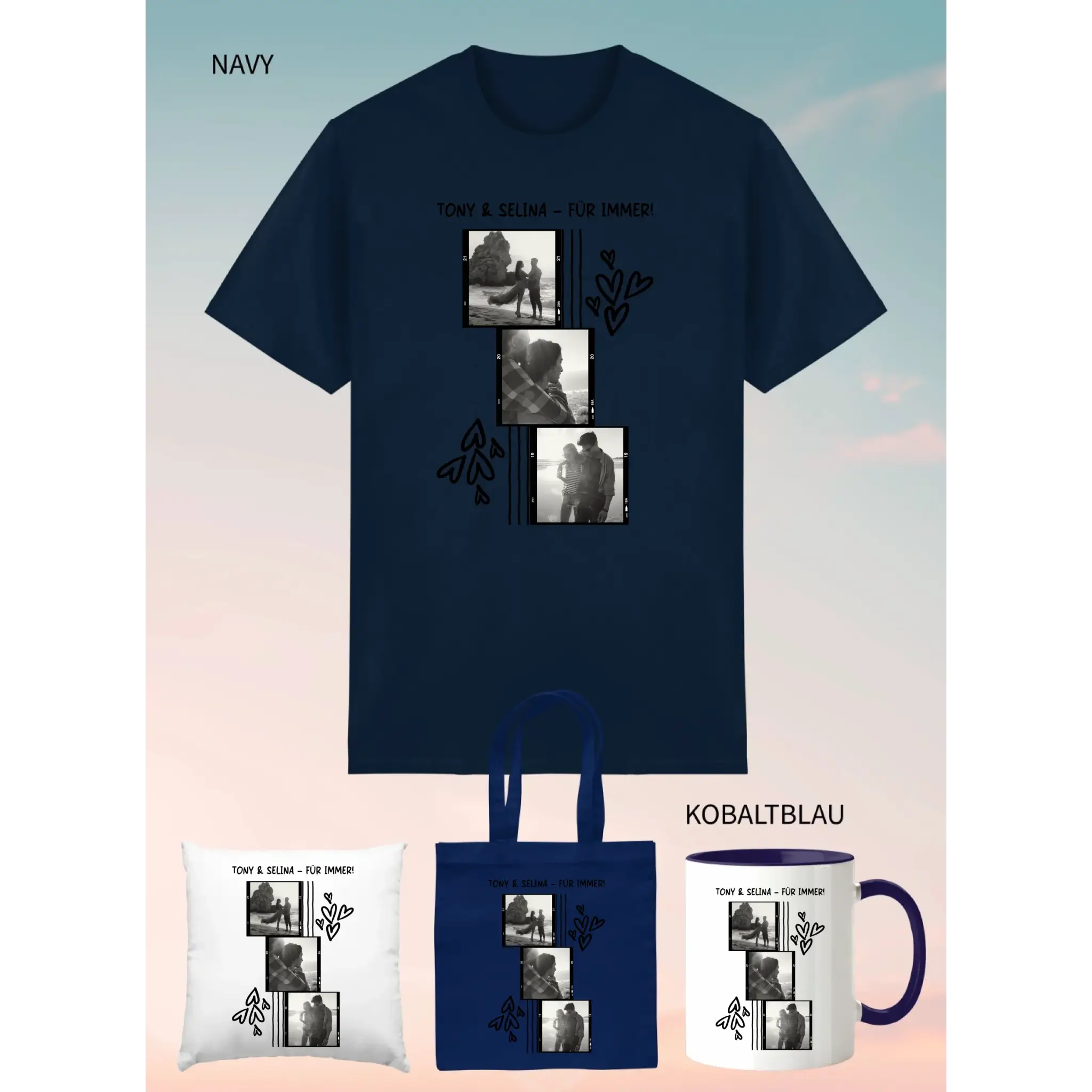 4er Geschenkset Navy
