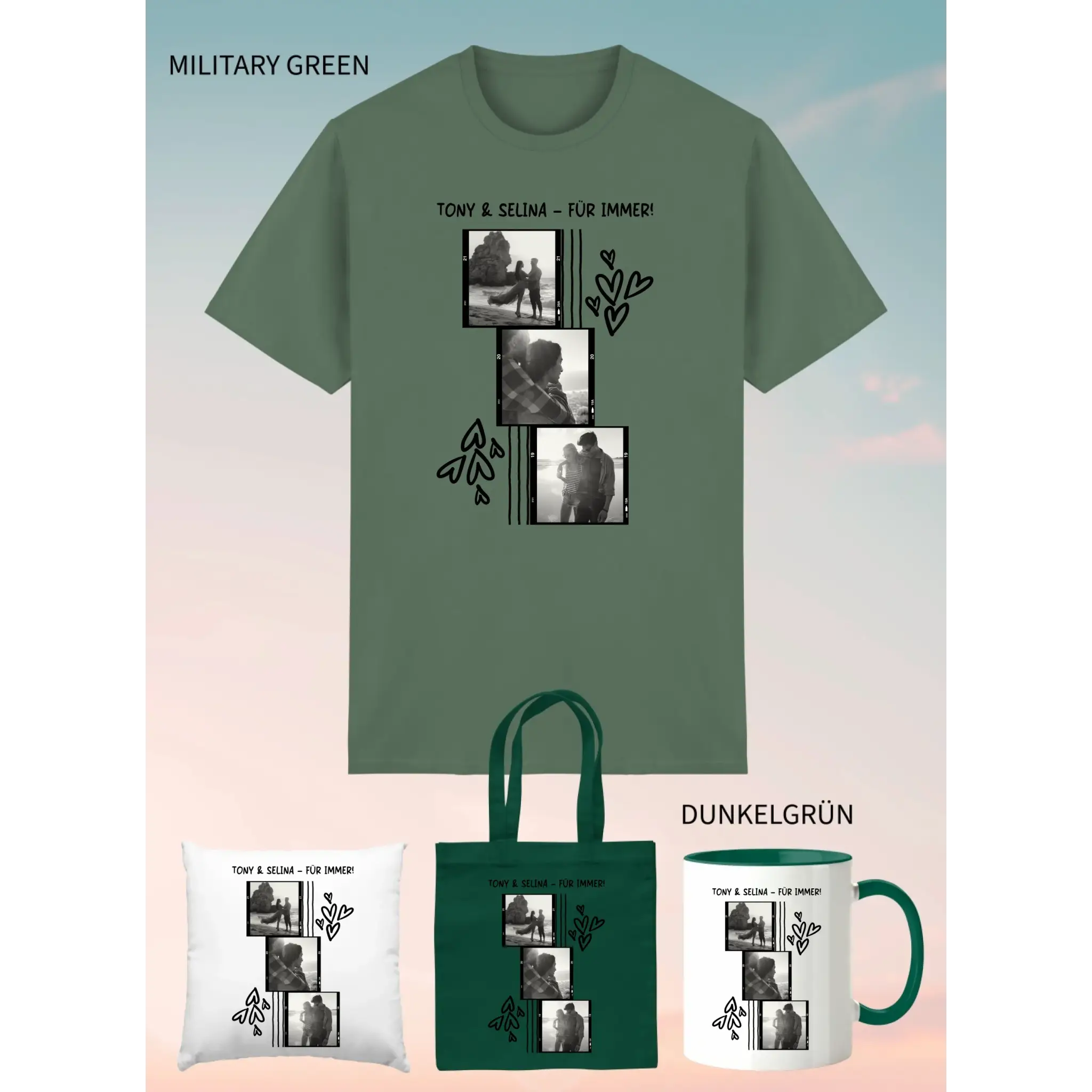 4er Geschenkset Military Green