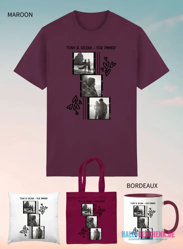4er Geschenkset Maroon