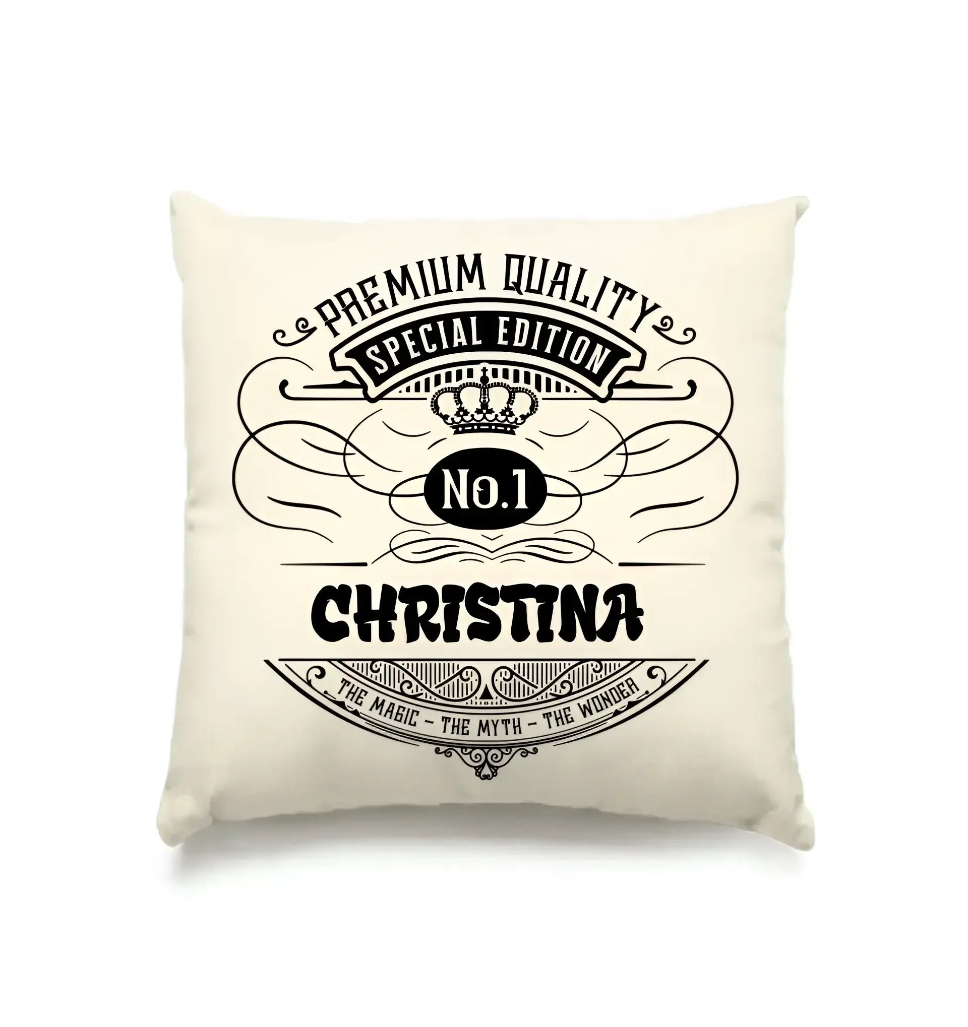 No.1 + Wunschname - Kissen 40x40 cm