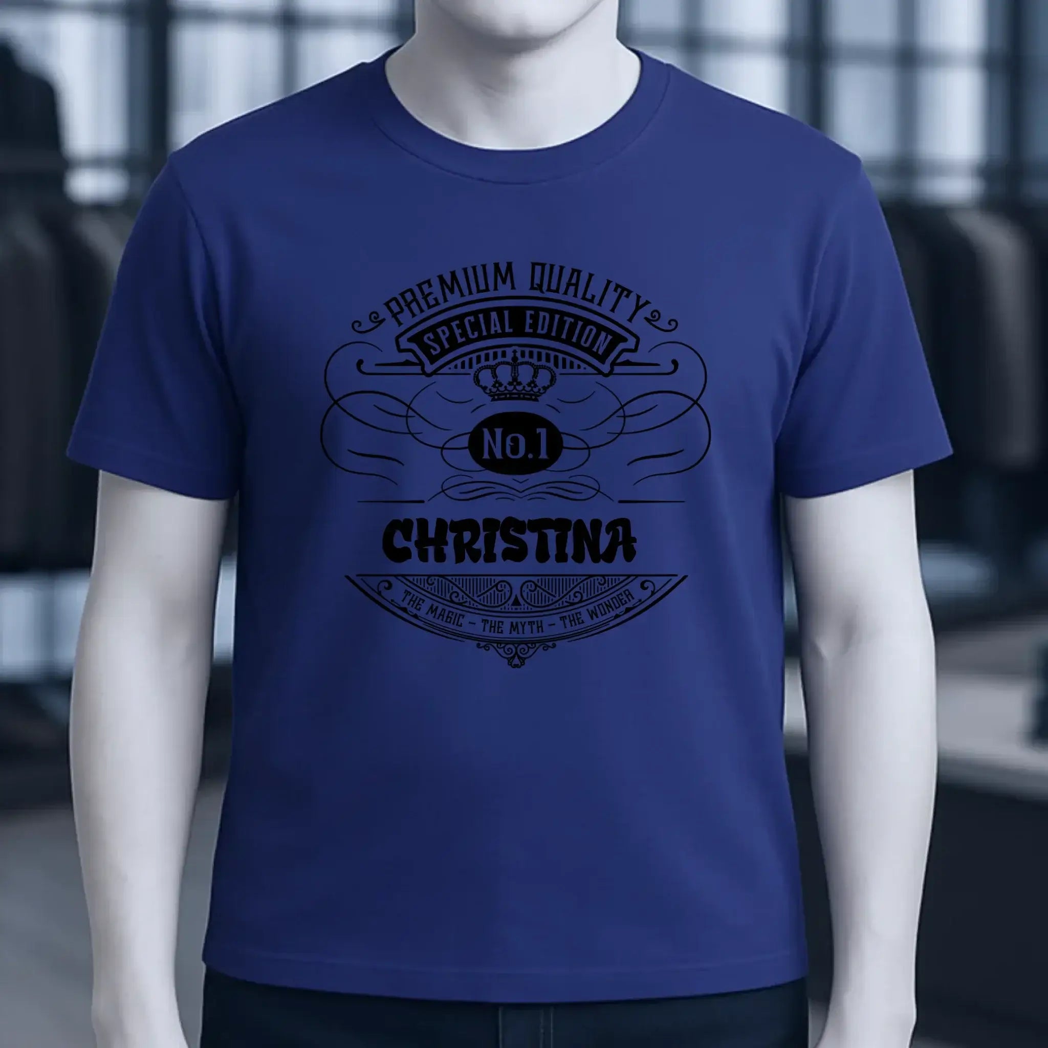 No.1 + Wunschname - Unisex Premium T-Shirt XS-5XL aus Bio-Baumwolle für Damen & Herren