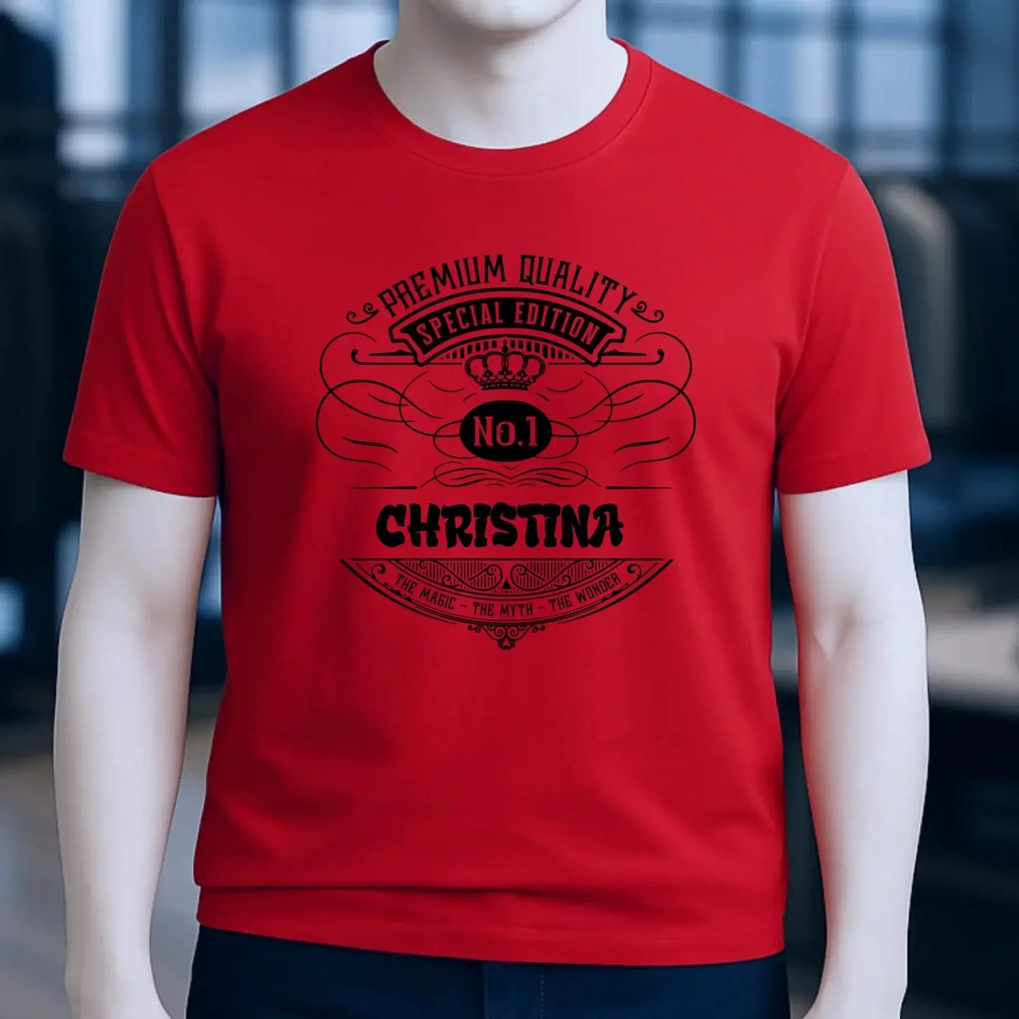 No.1 + Wunschname - Unisex Premium T-Shirt XS-5XL aus Bio-Baumwolle für Damen & Herren