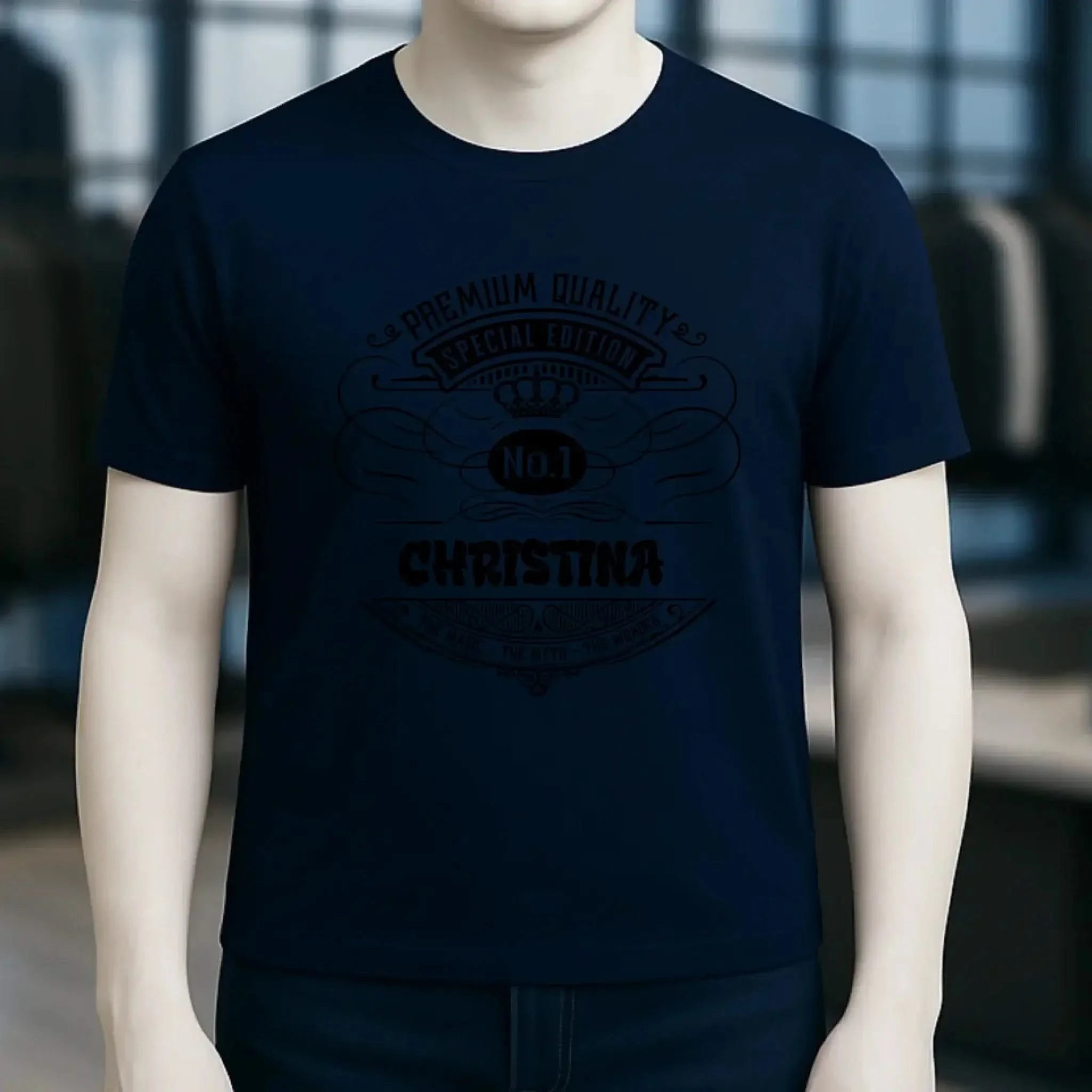 No.1 + Wunschname - Unisex Premium T-Shirt XS-5XL aus Bio-Baumwolle für Damen & Herren