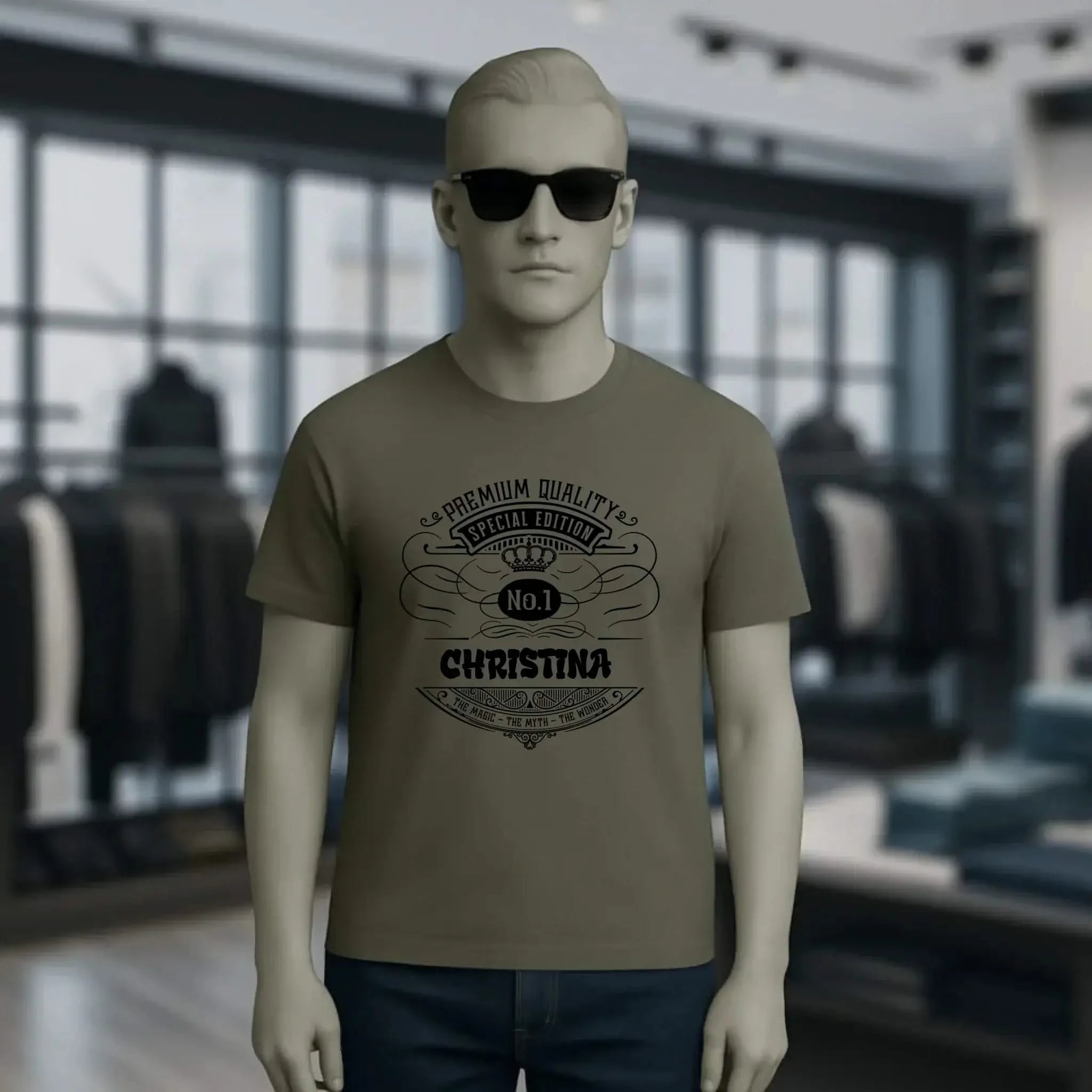 No.1 + Wunschname - Unisex Premium T-Shirt XS-5XL aus Bio-Baumwolle für Damen & Herren