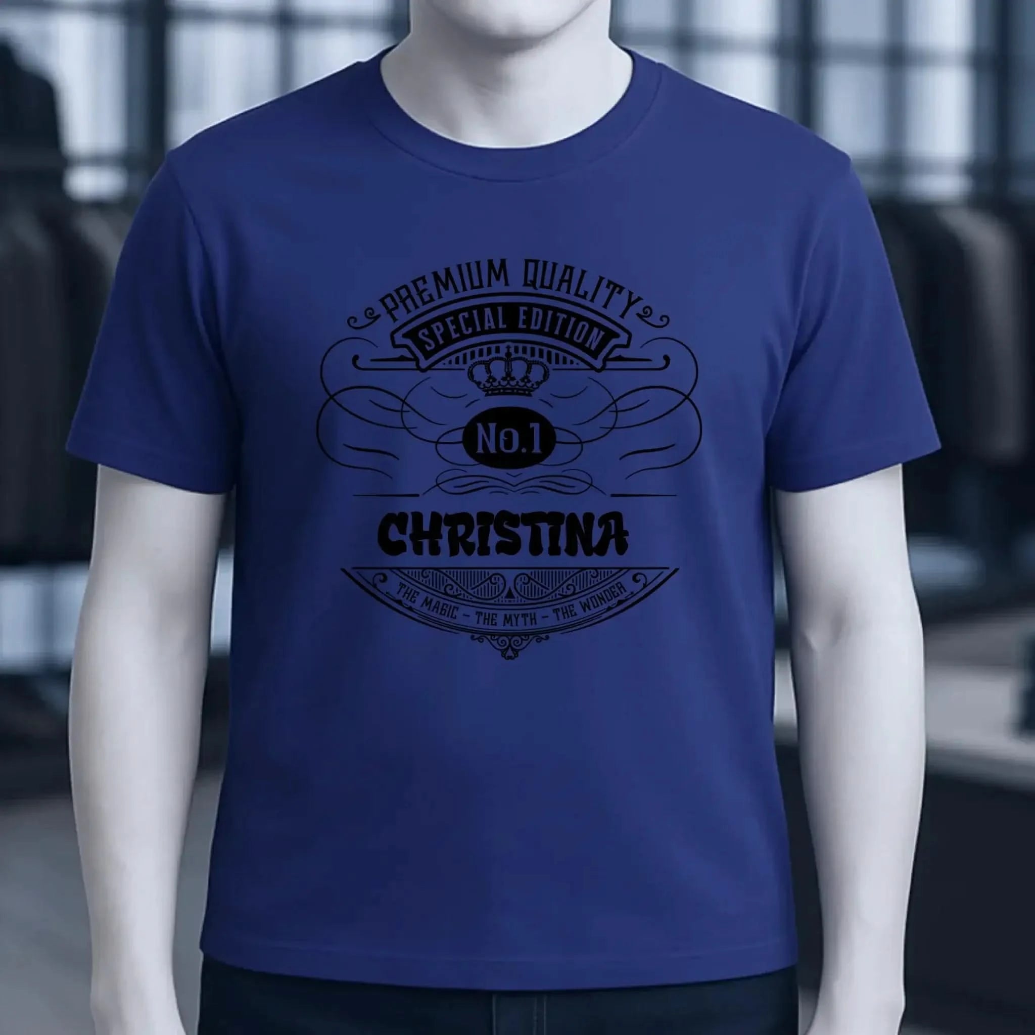 No.1 + Wunschname - Unisex Premium T-Shirt XS-5XL aus Bio-Baumwolle für Damen & Herren