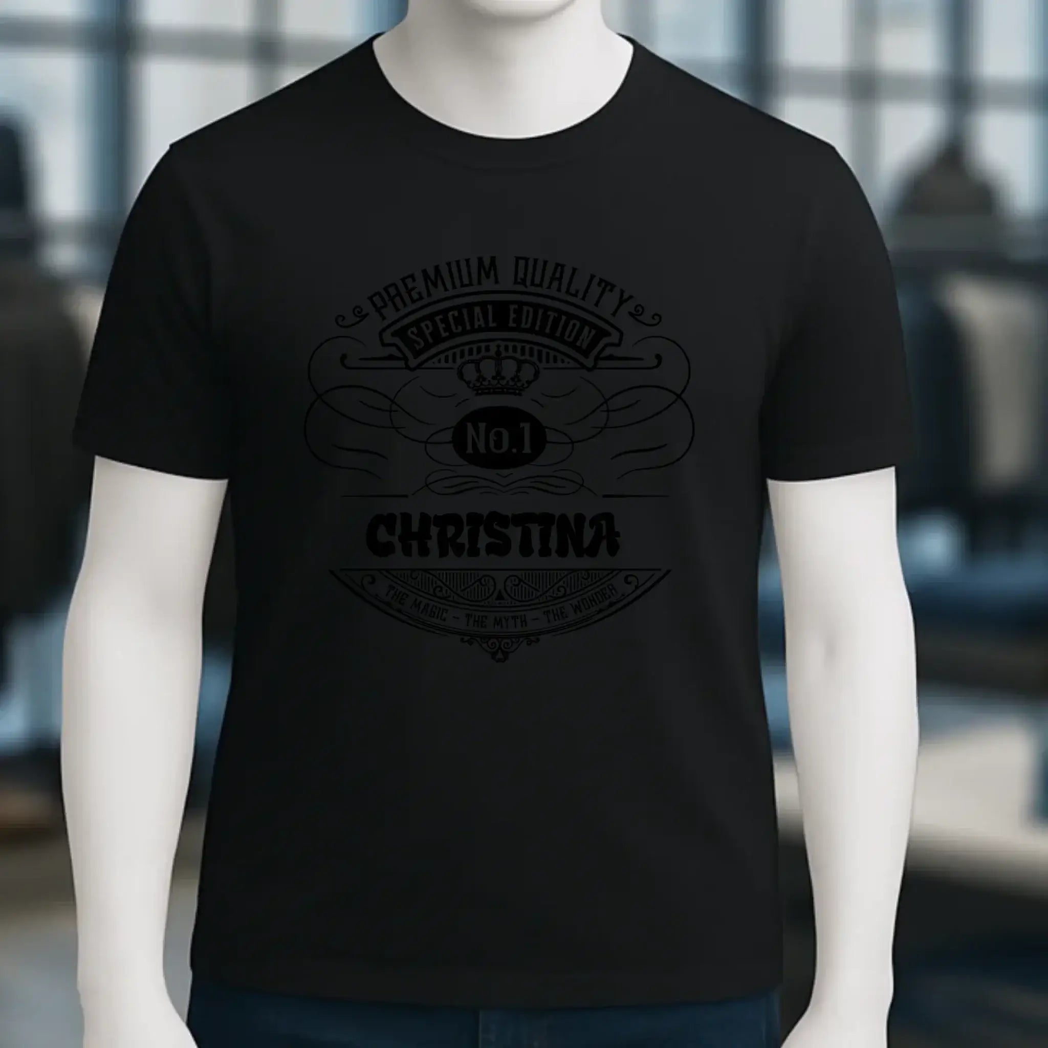 No.1 + Wunschname - Unisex Premium T-Shirt XS-5XL aus Bio-Baumwolle für Damen & Herren
