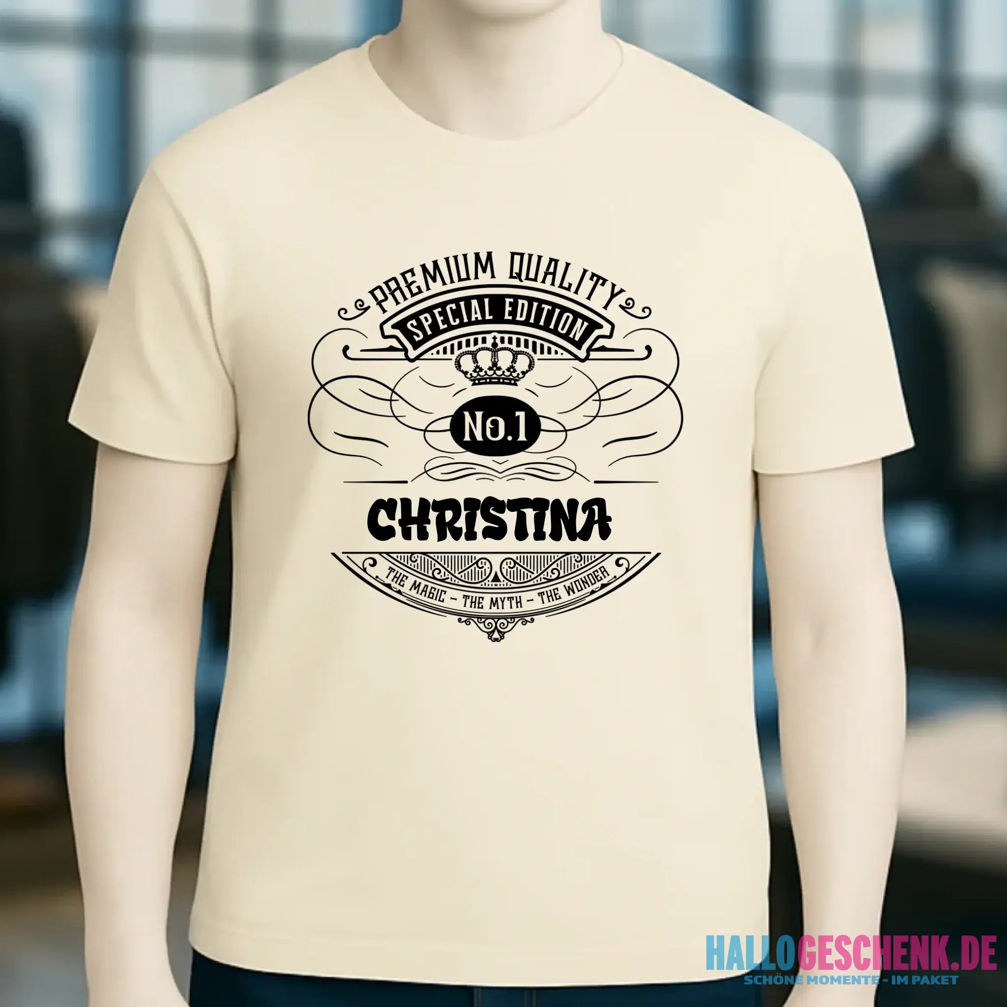 No.1 + Wunschname - Unisex Premium T-Shirt XS-5XL aus Bio-Baumwolle für Damen & Herren