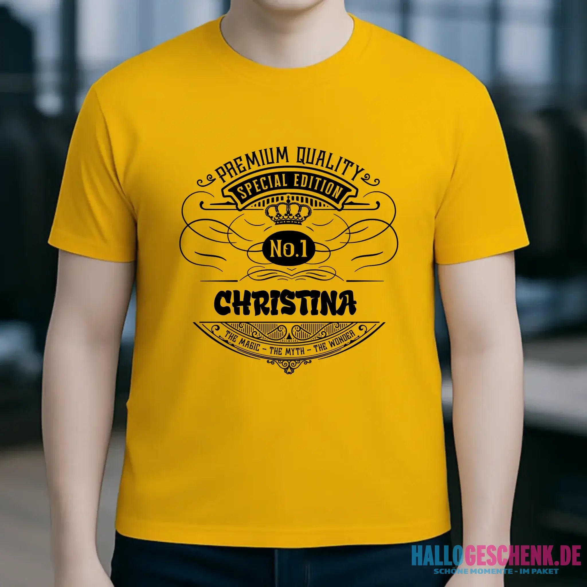 No.1 + Wunschname - Unisex Premium T-Shirt XS-5XL aus Bio-Baumwolle für Damen & Herren