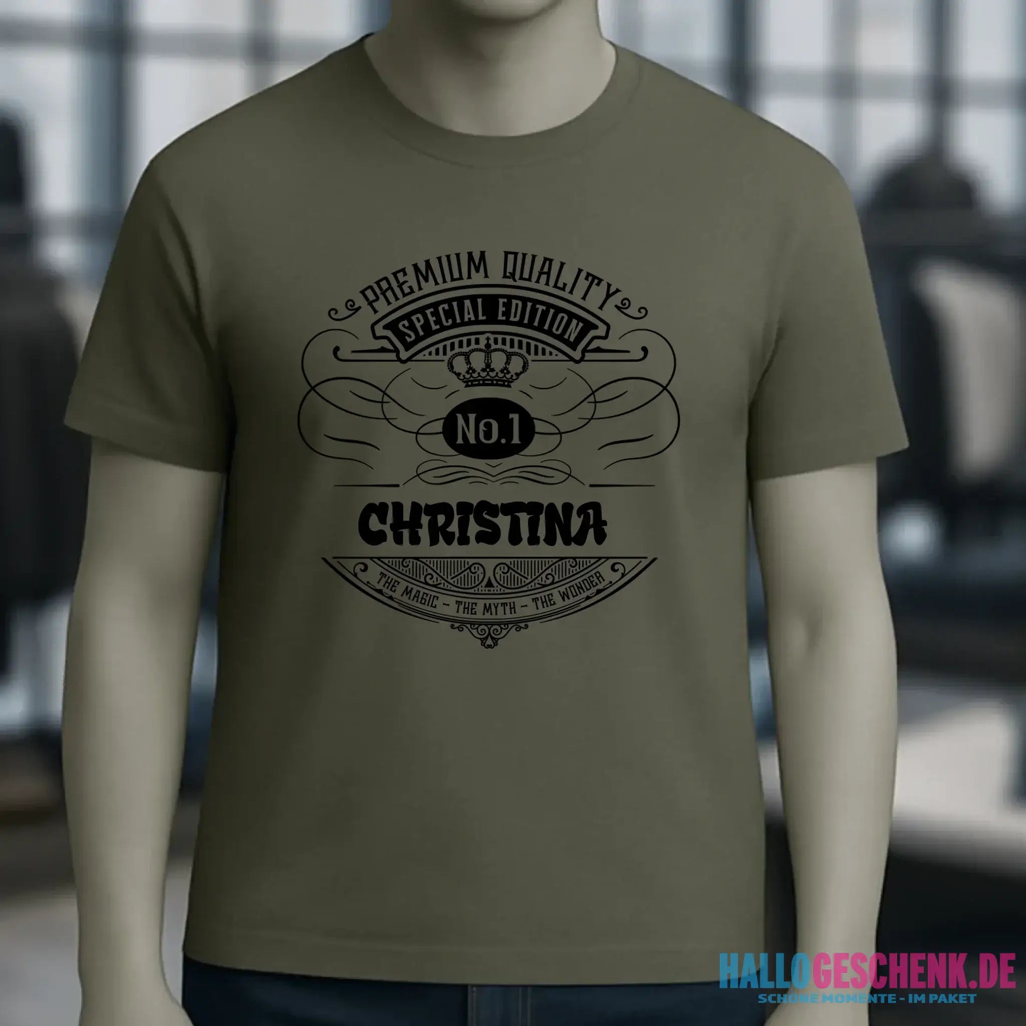 No.1 + Wunschname - Unisex Premium T-Shirt XS-5XL aus Bio-Baumwolle für Damen & Herren