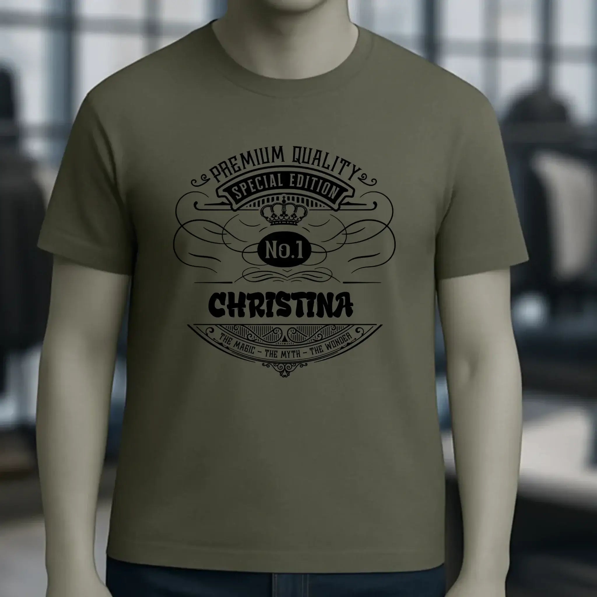 No.1 + Wunschname - Unisex Premium T-Shirt XS-5XL aus Bio-Baumwolle für Damen & Herren