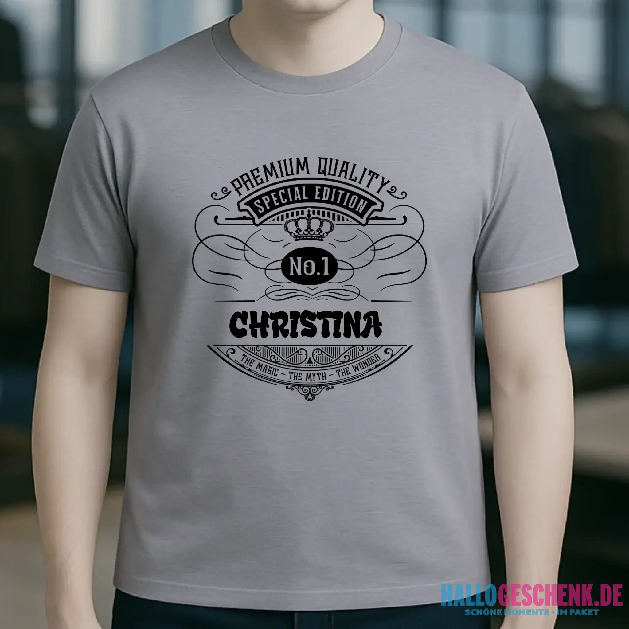 No.1 + Wunschname - Unisex Premium T-Shirt XS-5XL aus Bio-Baumwolle für Damen & Herren