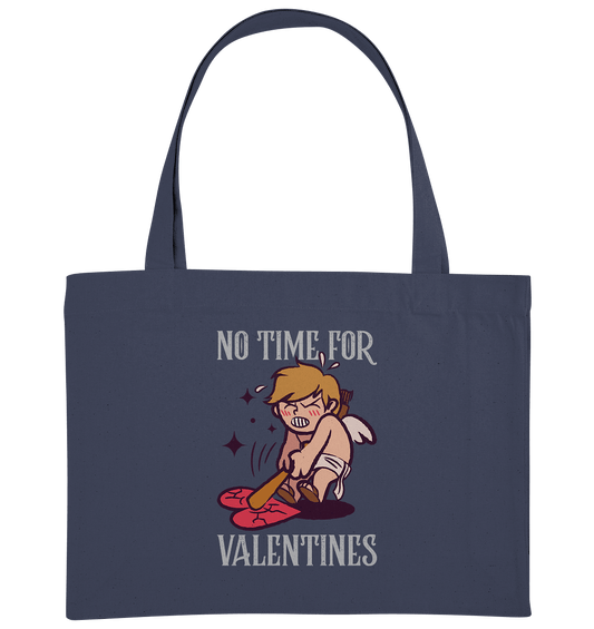 No time for Valentines - Organic Shopping-Bag - HalloGeschenk.de #geschenkideen# #personalisiert# #geschenk#