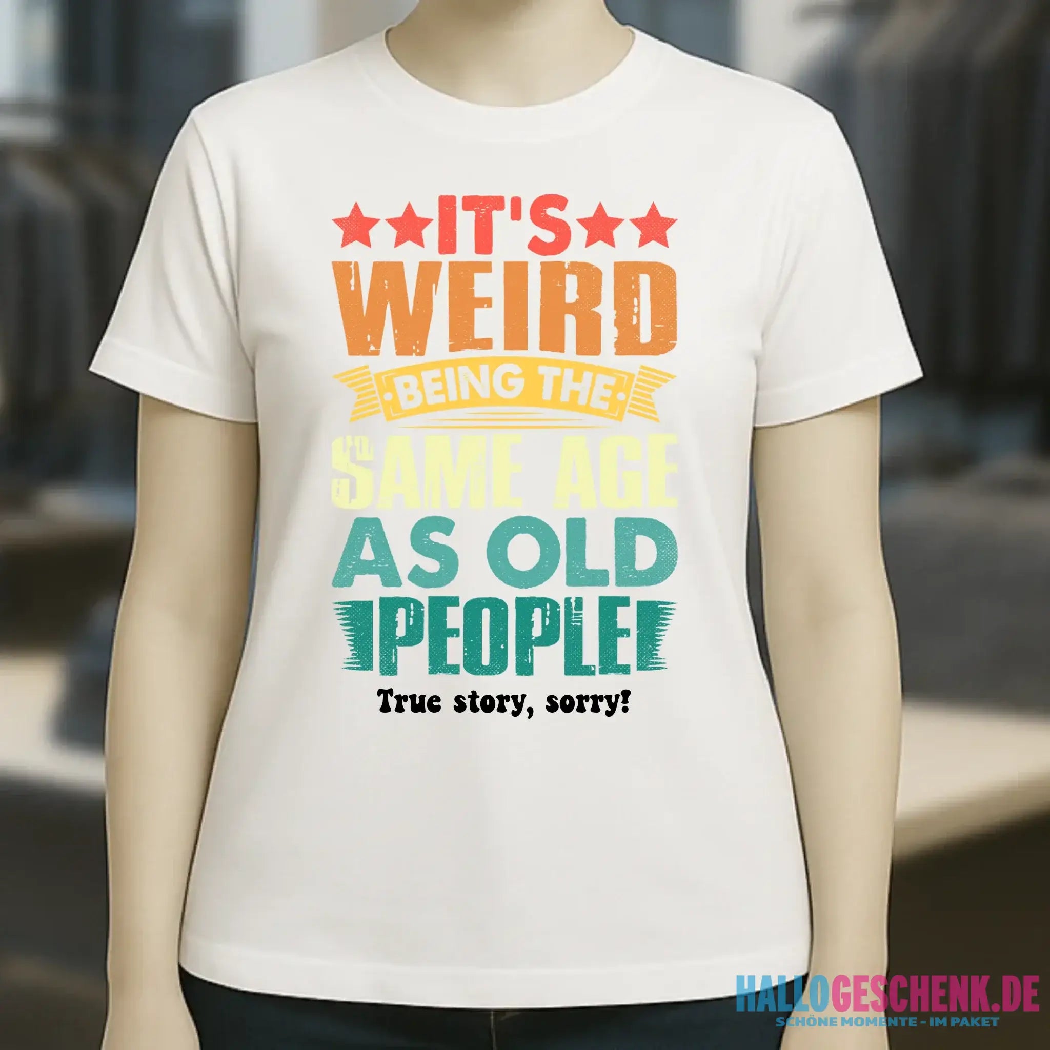 Old people • Ladies Premium T-Shirt XS-2XL aus Bio-Baumwolle für Damen • Exklusivdesign • personalisiert