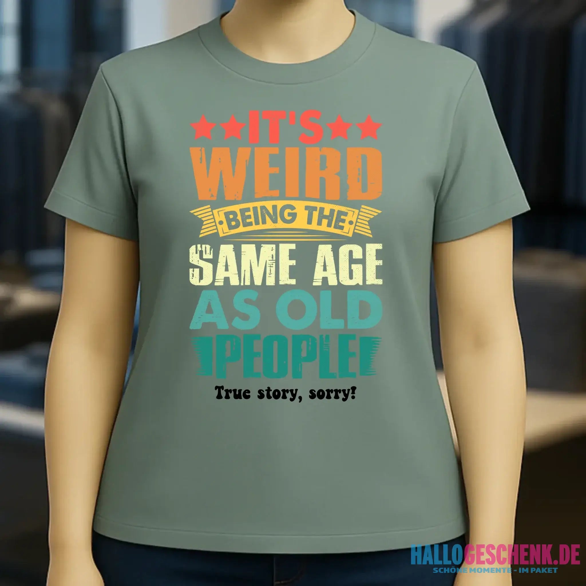 Old people • Ladies Premium T-Shirt XS-2XL aus Bio-Baumwolle für Damen • Exklusivdesign • personalisiert