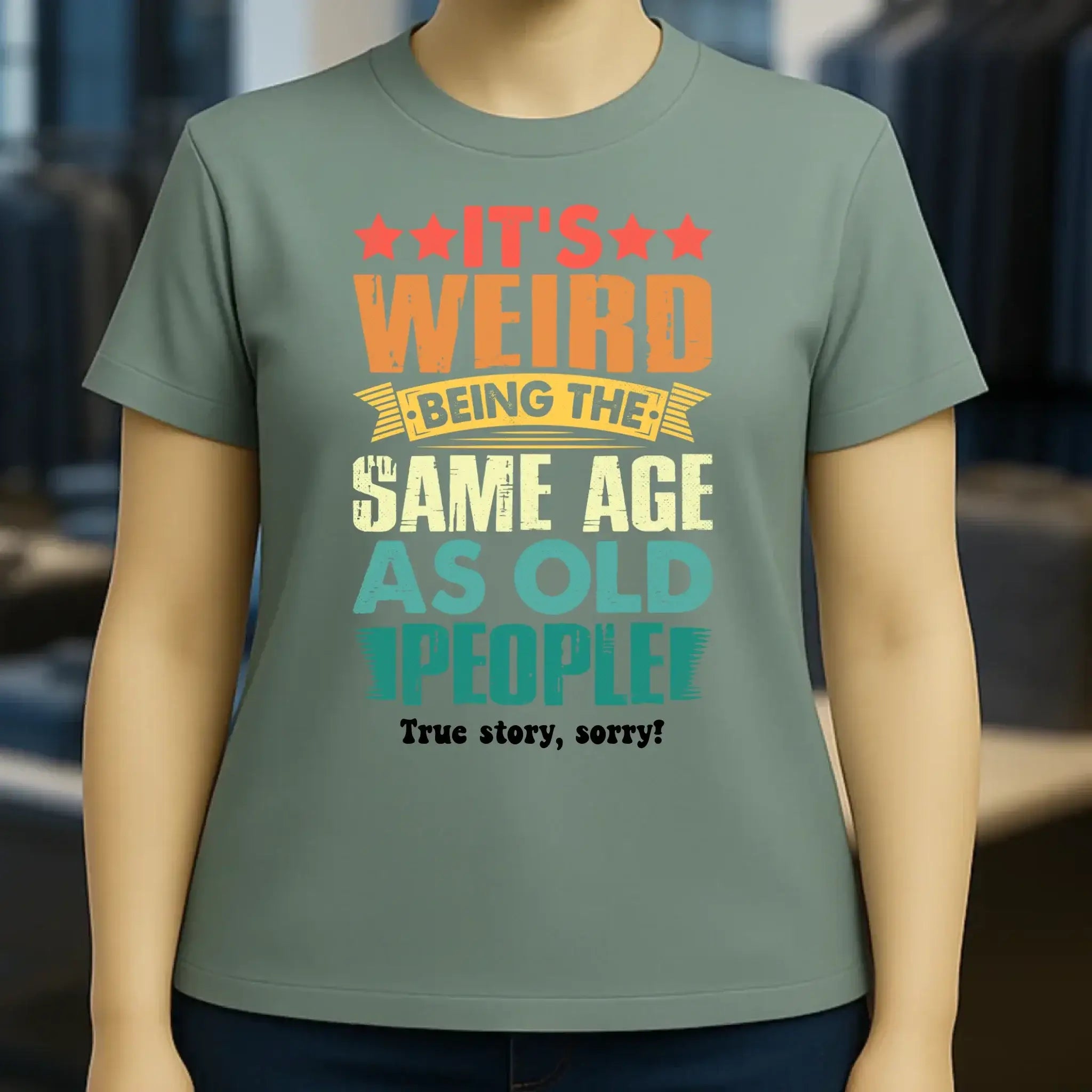 Old people • Ladies Premium T-Shirt XS-2XL aus Bio-Baumwolle für Damen • Exklusivdesign • personalisiert