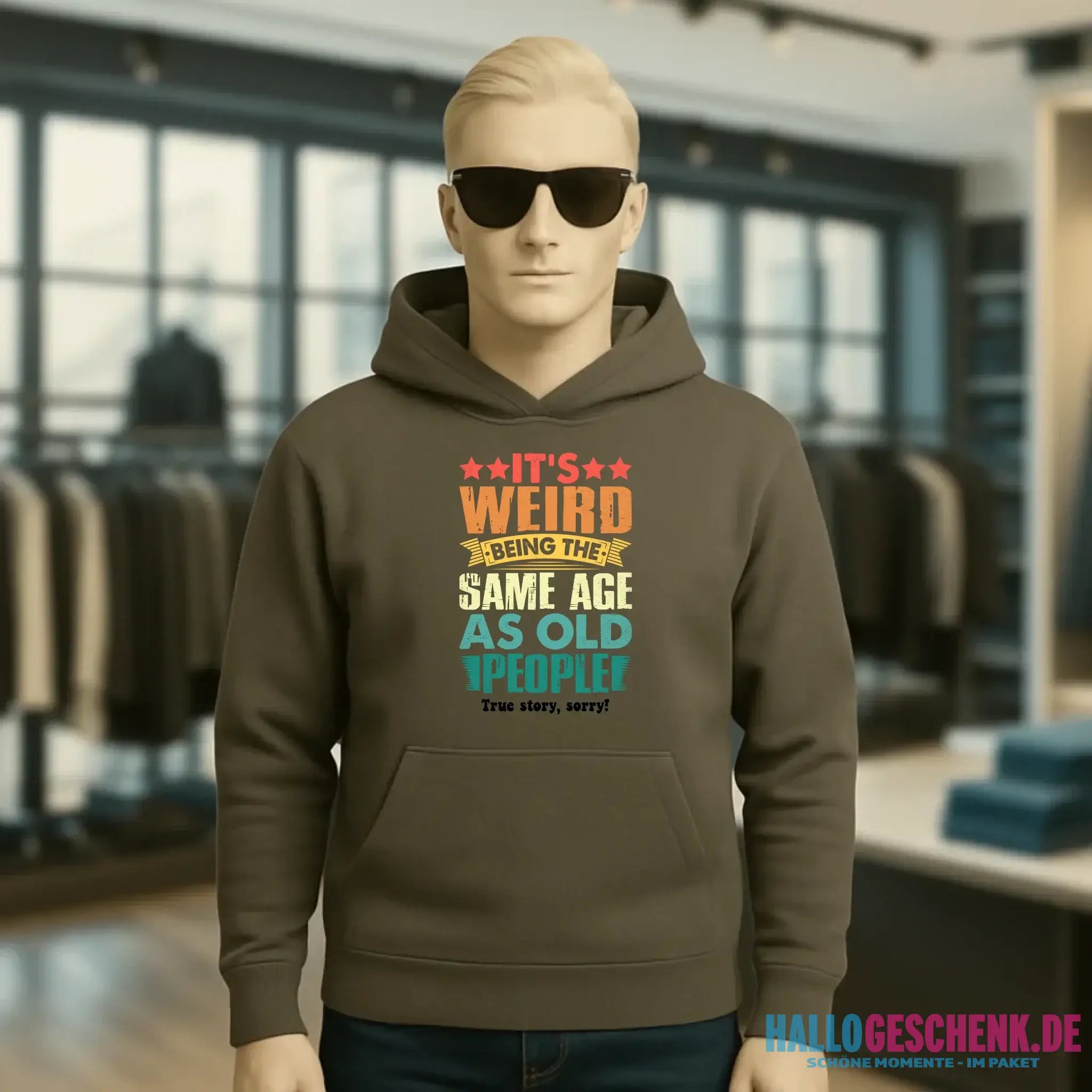 Old people • Unisex Premium Hoodie XS-5XL aus Bio-Baumwolle für Damen & Herren • Exklusivdesign • personalisiert