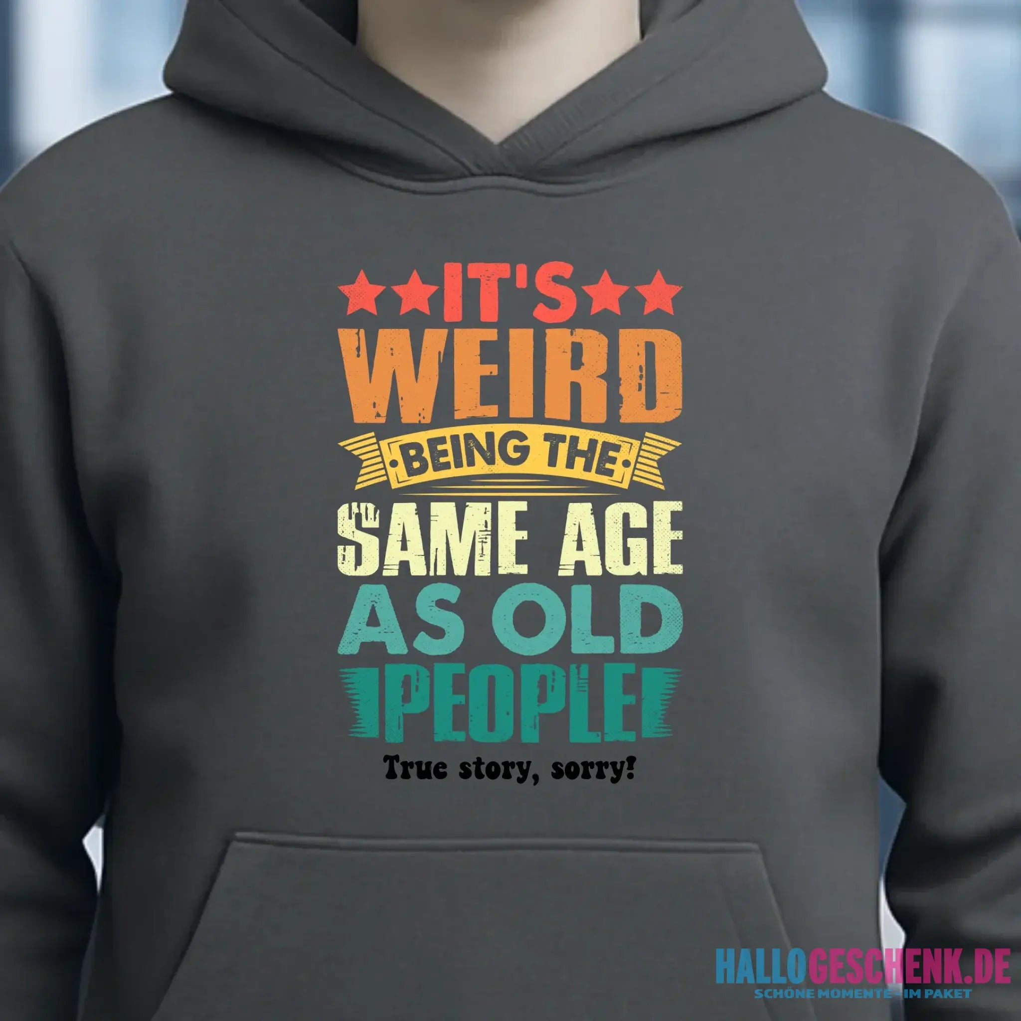 Old people • Unisex Premium Hoodie XS-5XL aus Bio-Baumwolle für Damen & Herren • Exklusivdesign • personalisiert